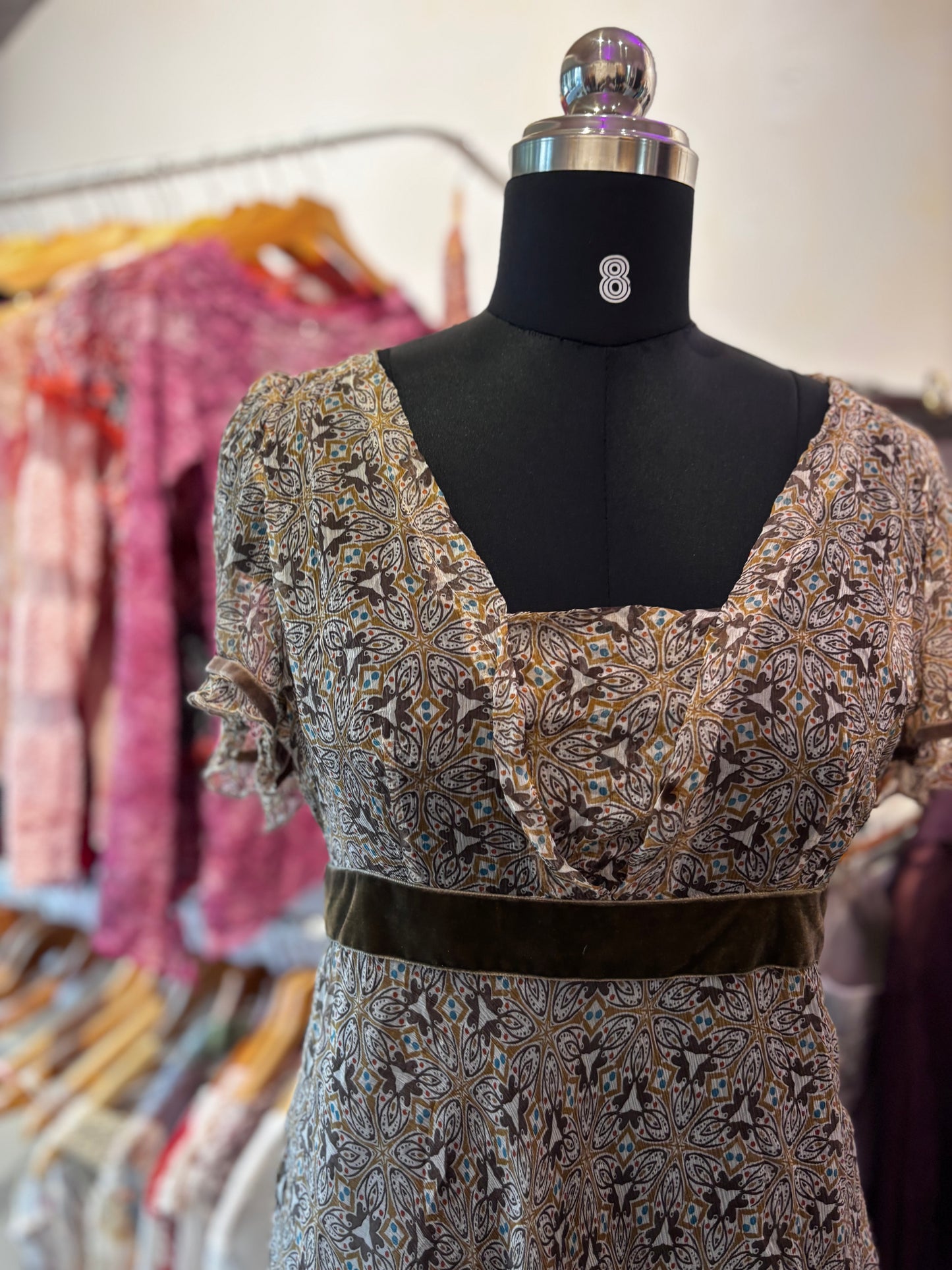 Retro kaleidoscope dress