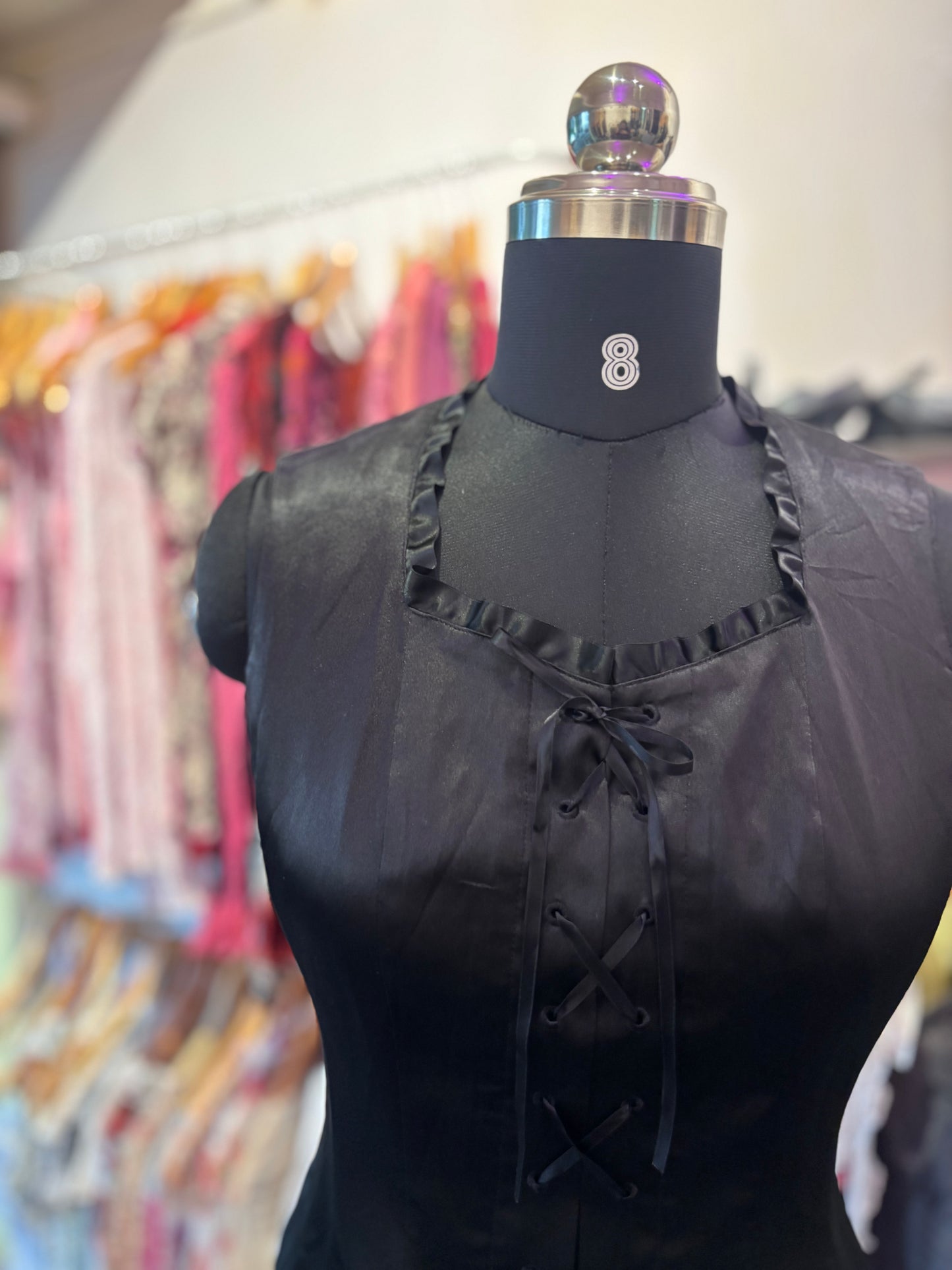 Vintage black corset top