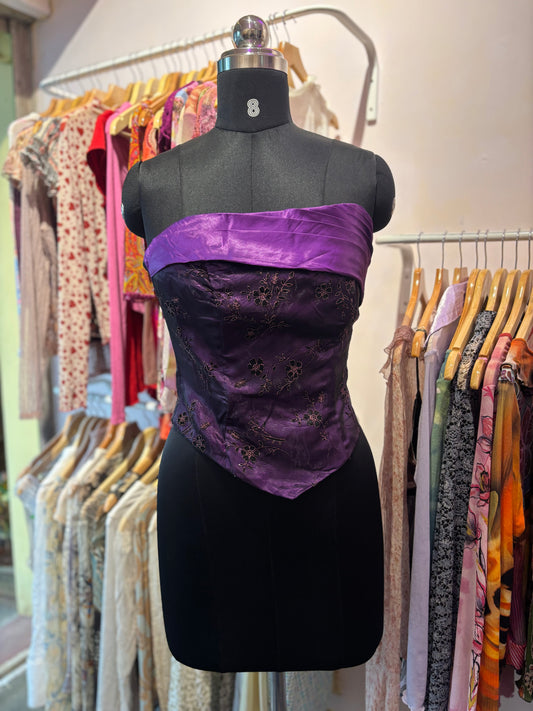 Celestial purple corset