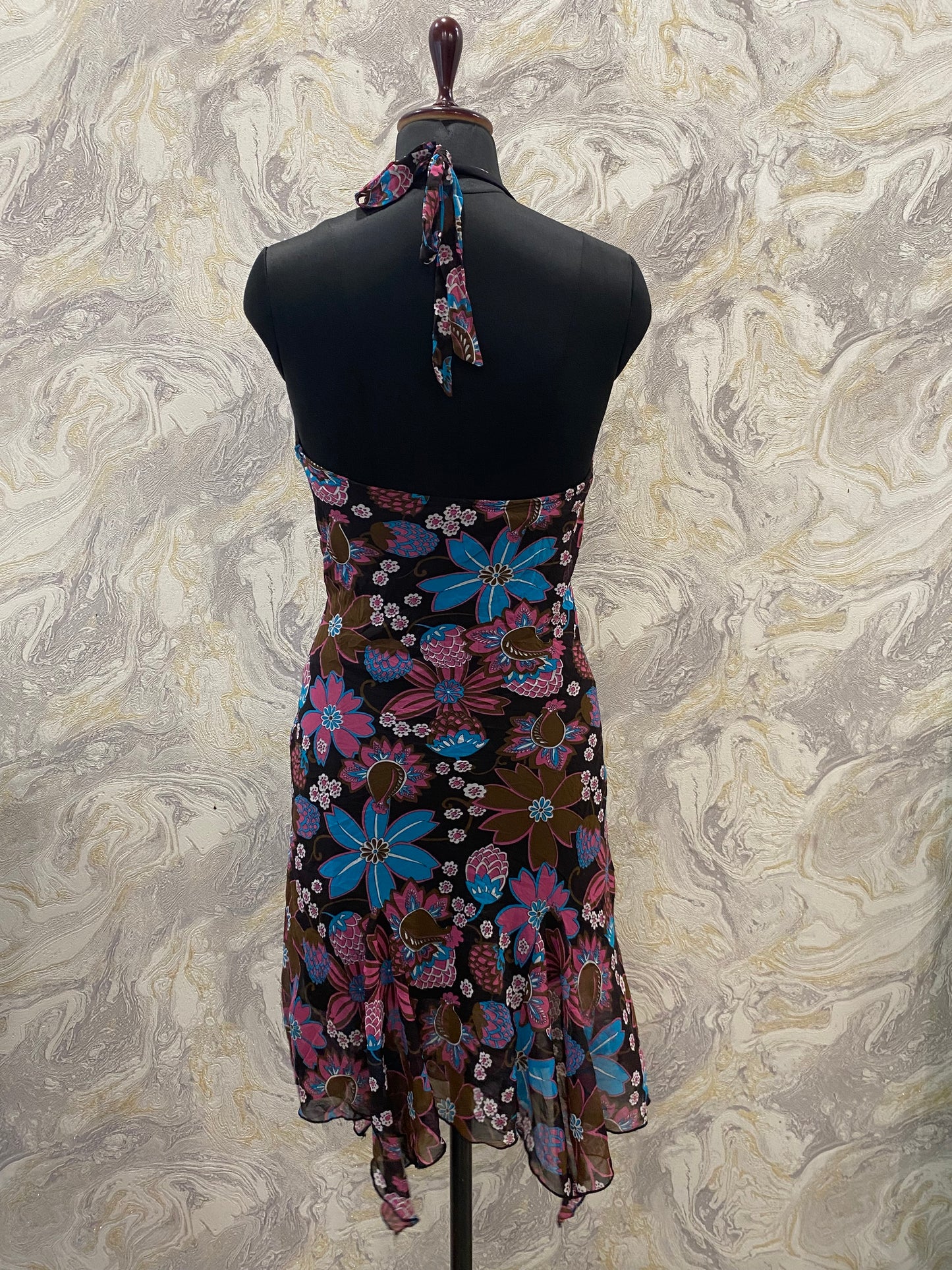 Floral halter neck dress