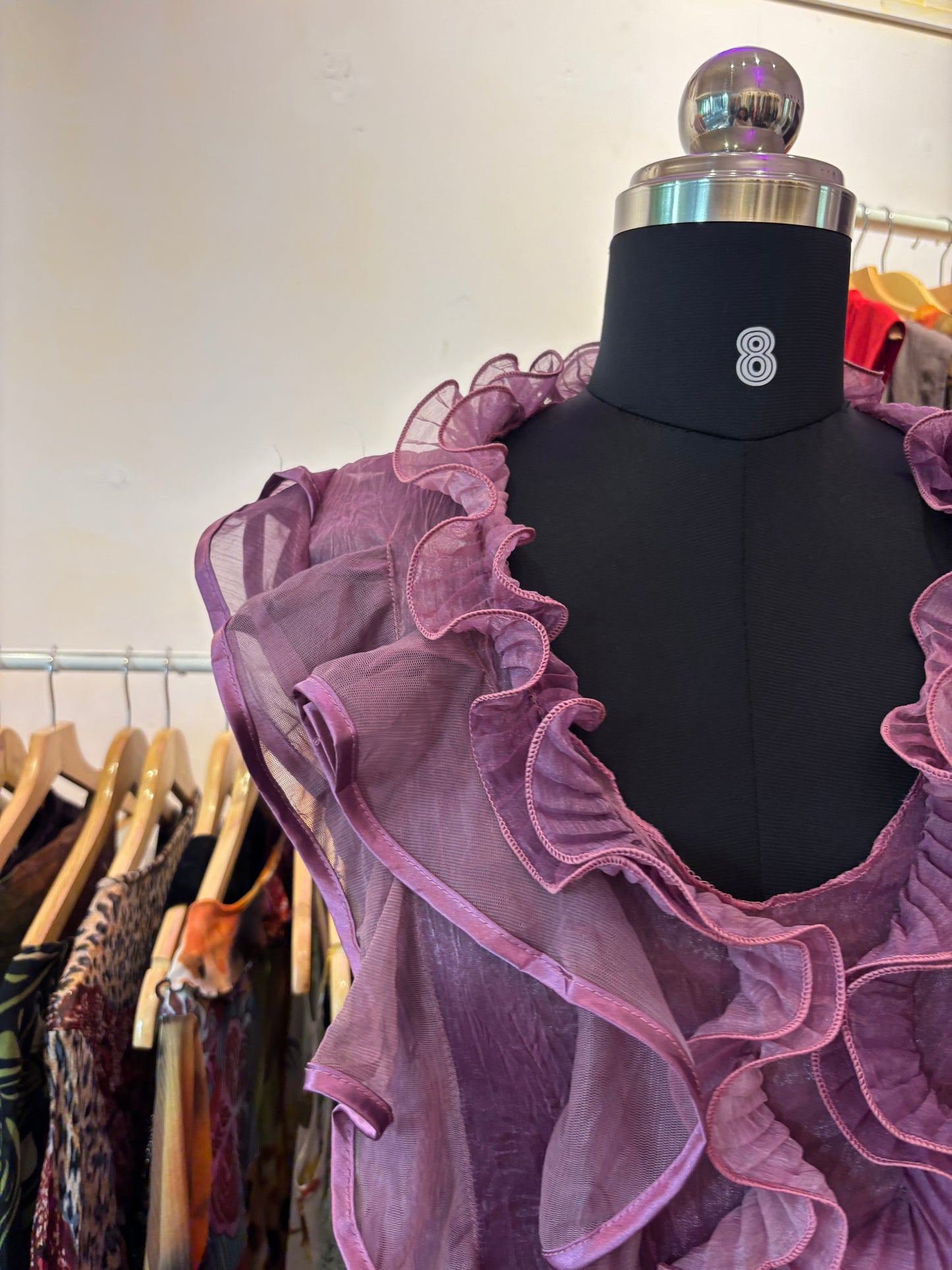 Ombre ruffle top