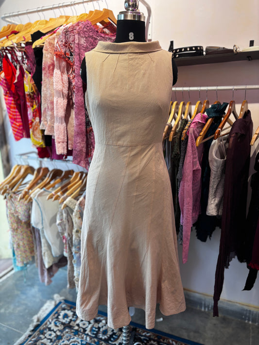 Classic cream and red dot dress