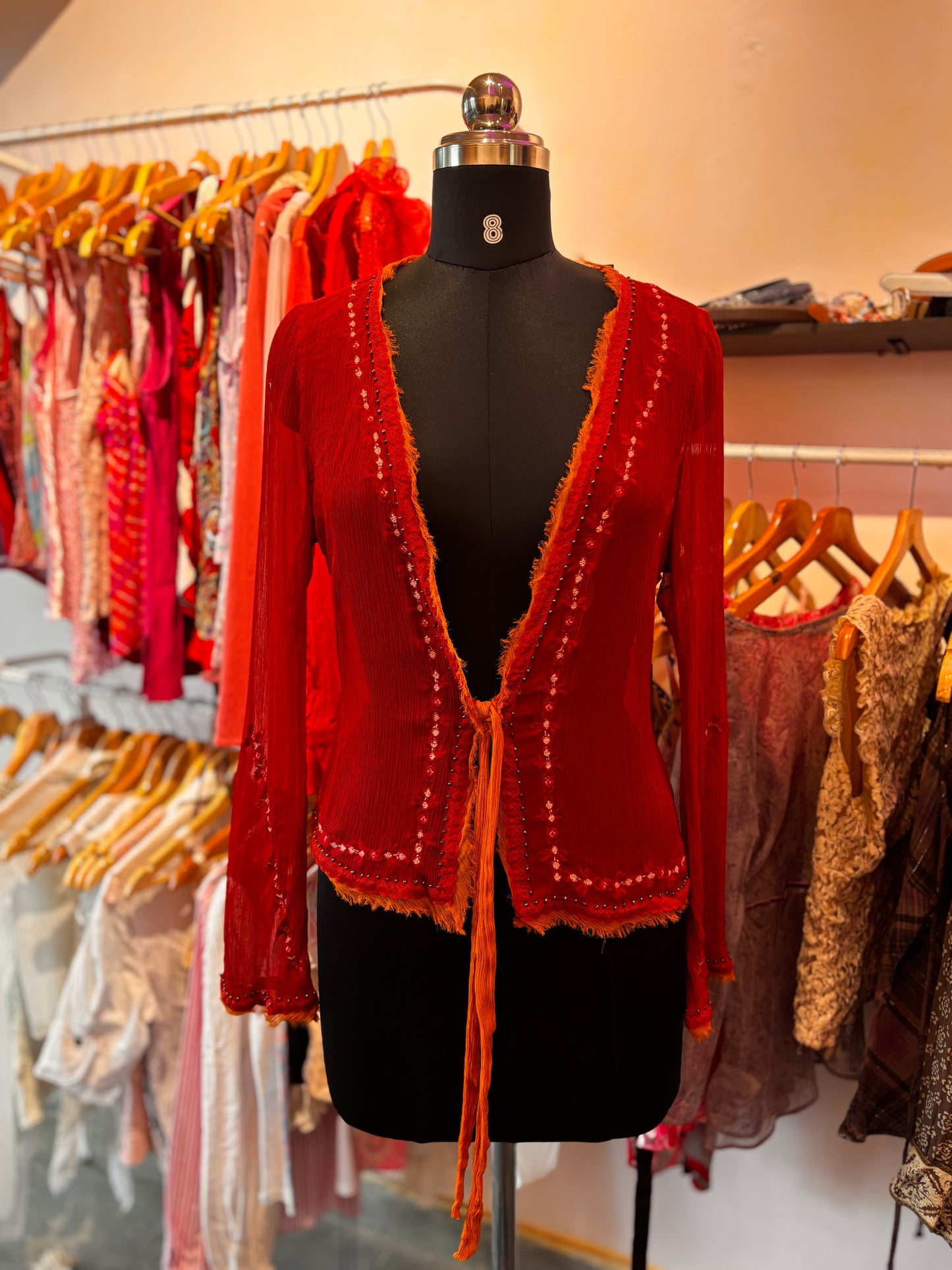 Vintage Esprit top 100 percent silk
