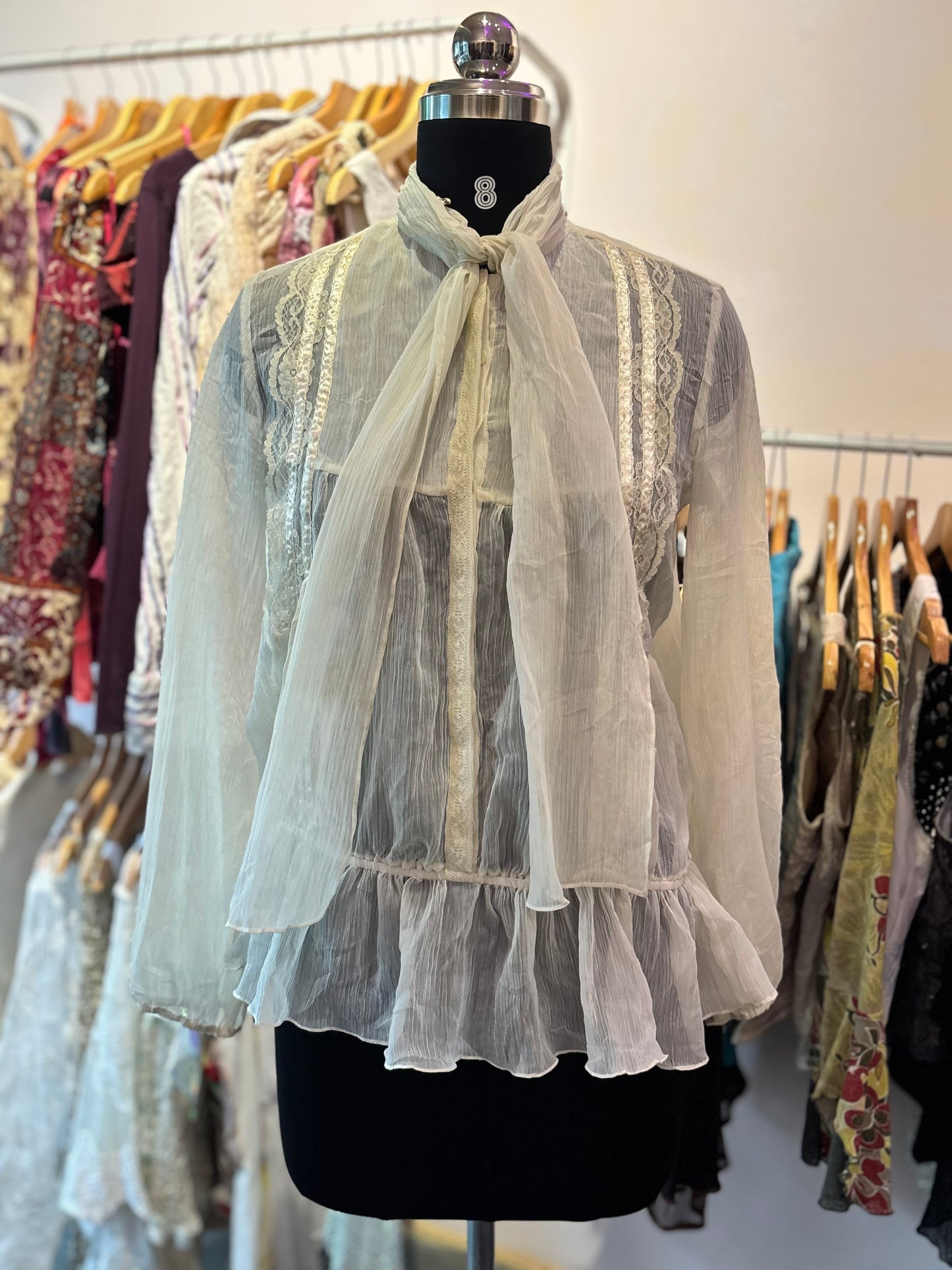 60’s collar tie shirt