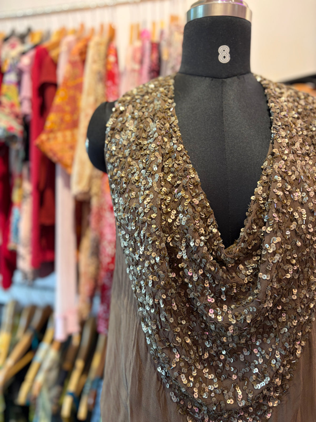 Super vintage sequins top ) amazing back)