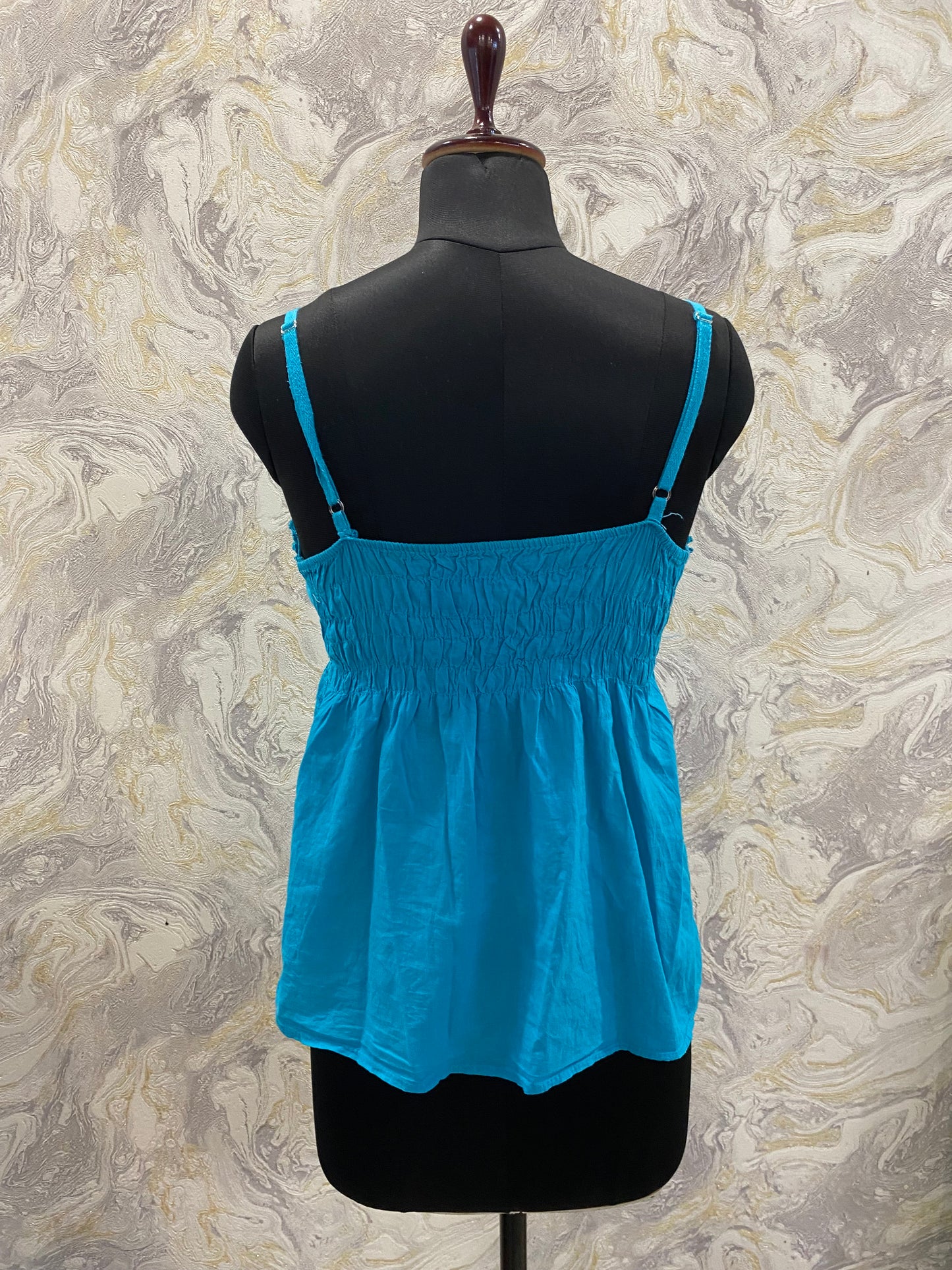 Blue lacy cami