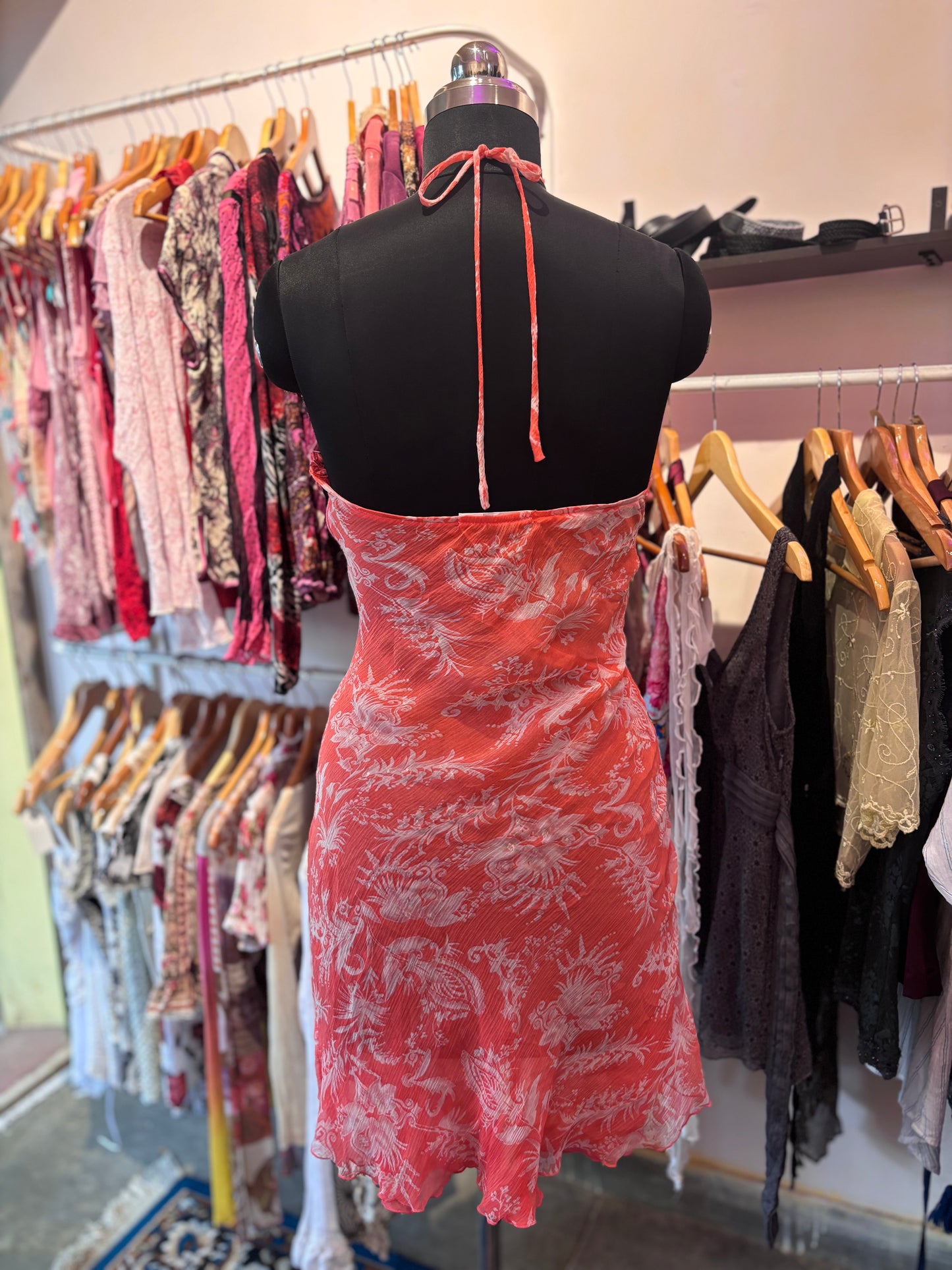 2000’s pink chiffon dress