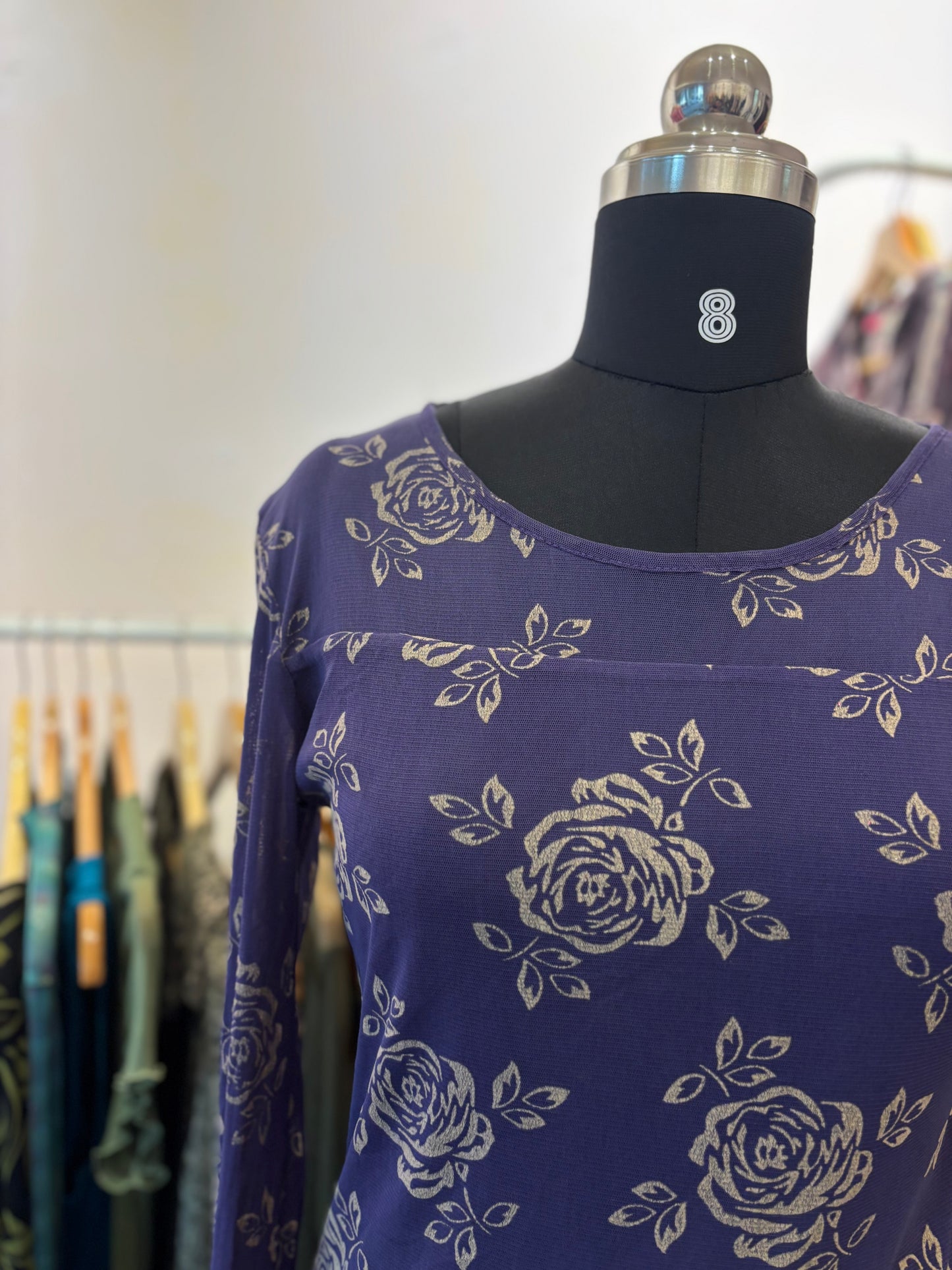 Purple rose top