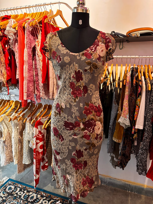 Roses baroque dress