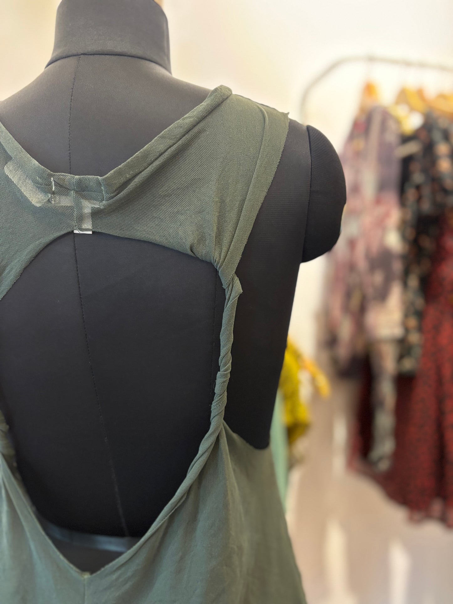 Olive street wear backcut top
