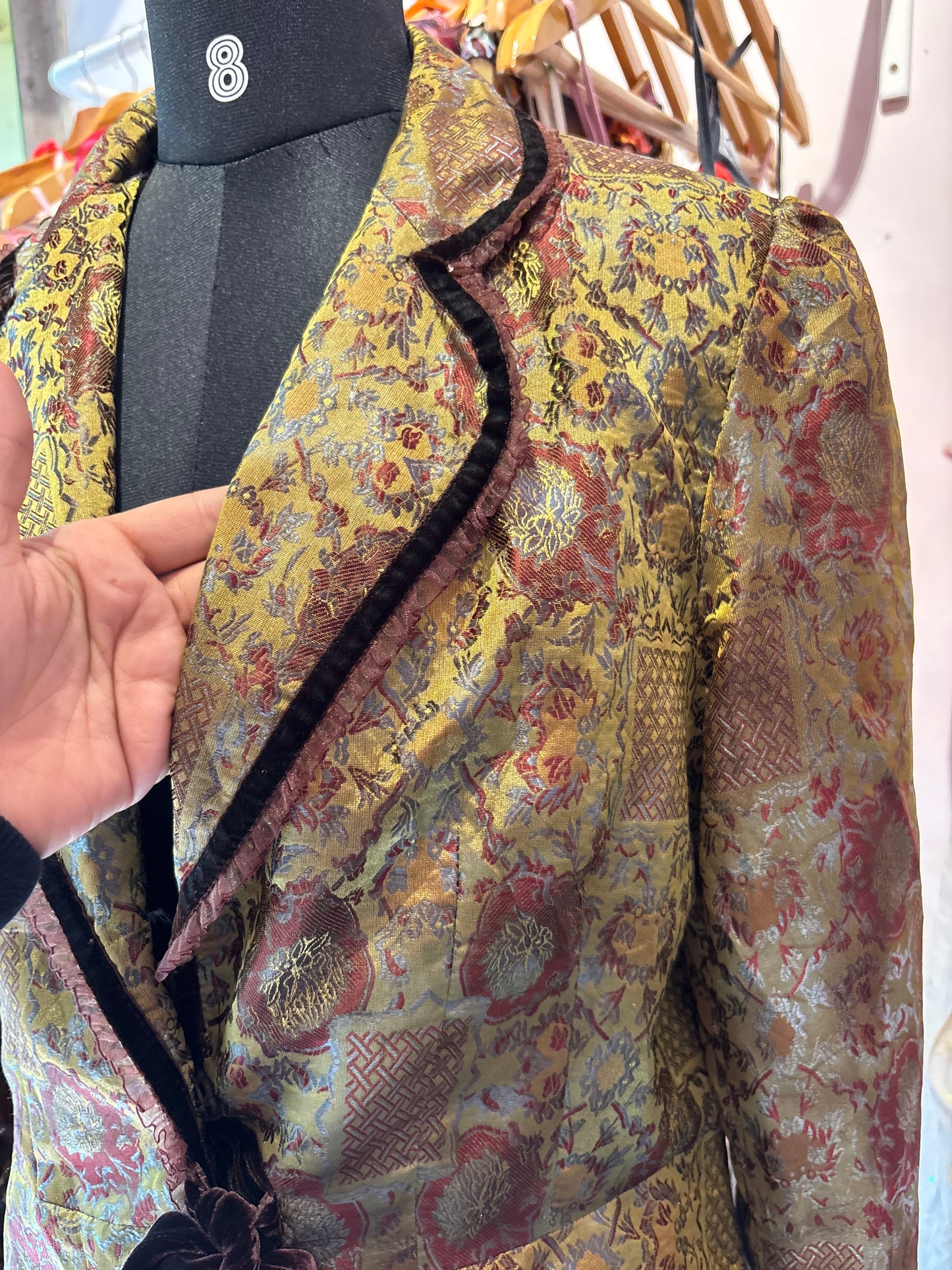 Artsy silk jacket