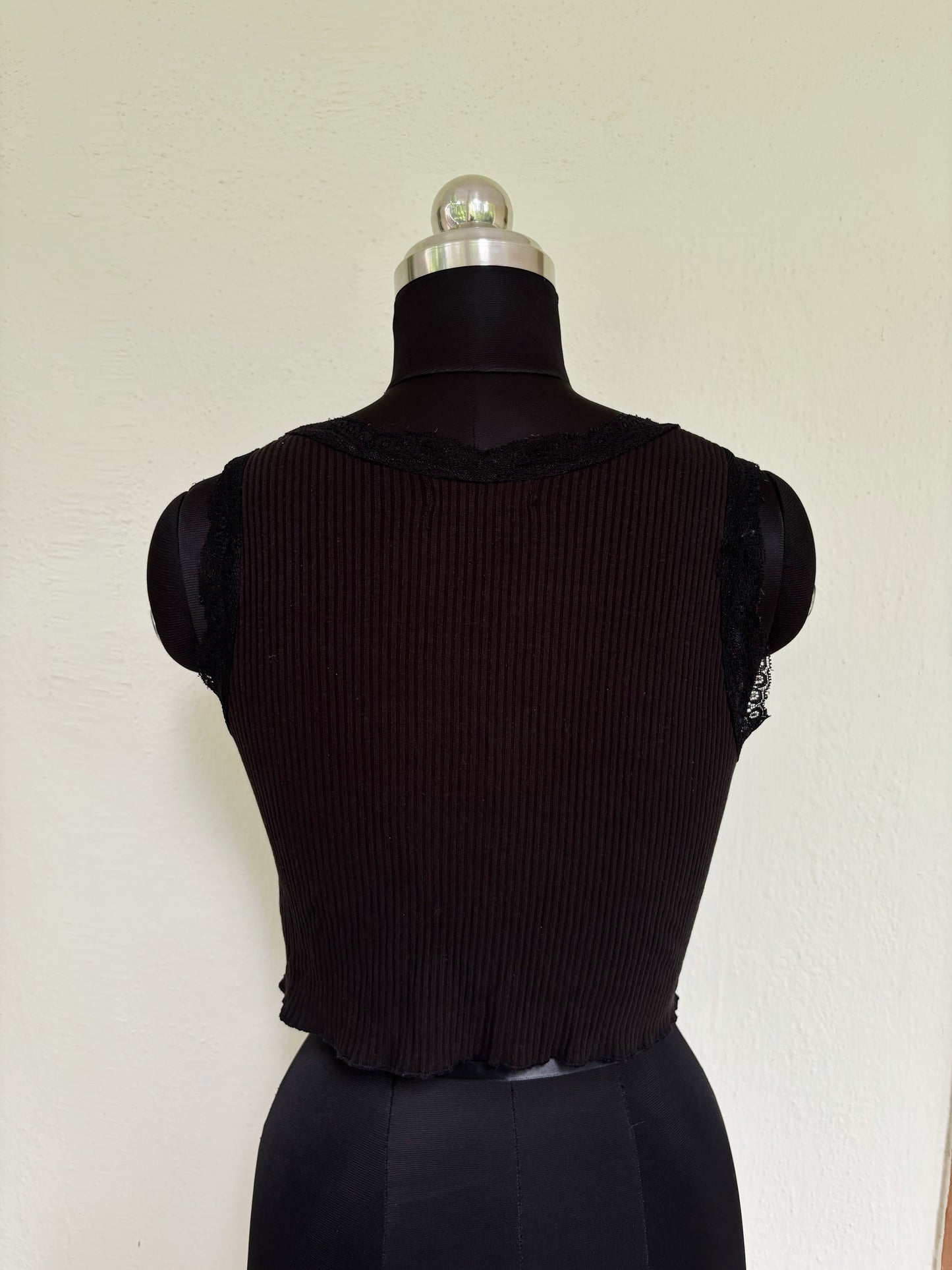 Timeless lacy neckline top