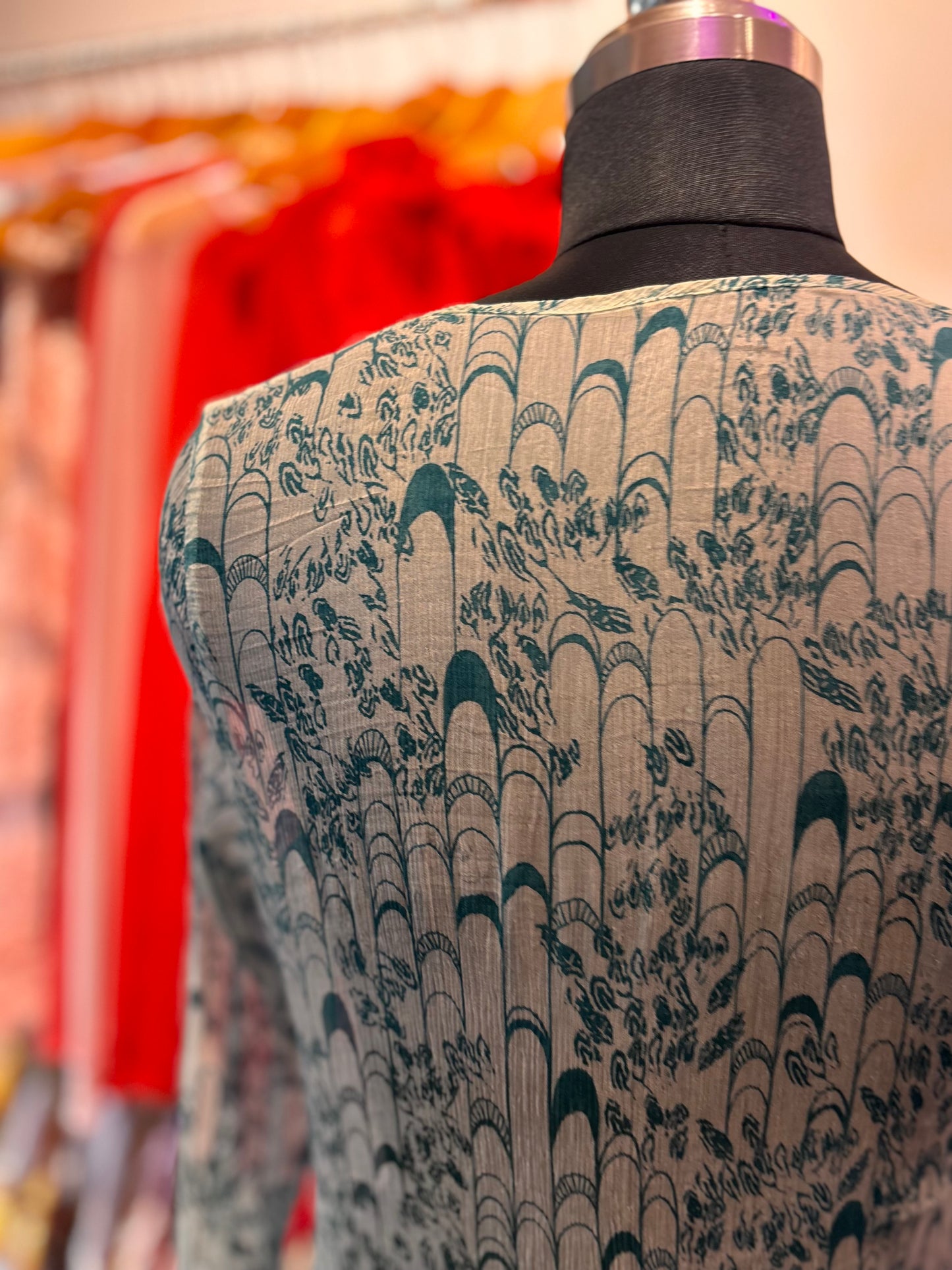 European summer silk top