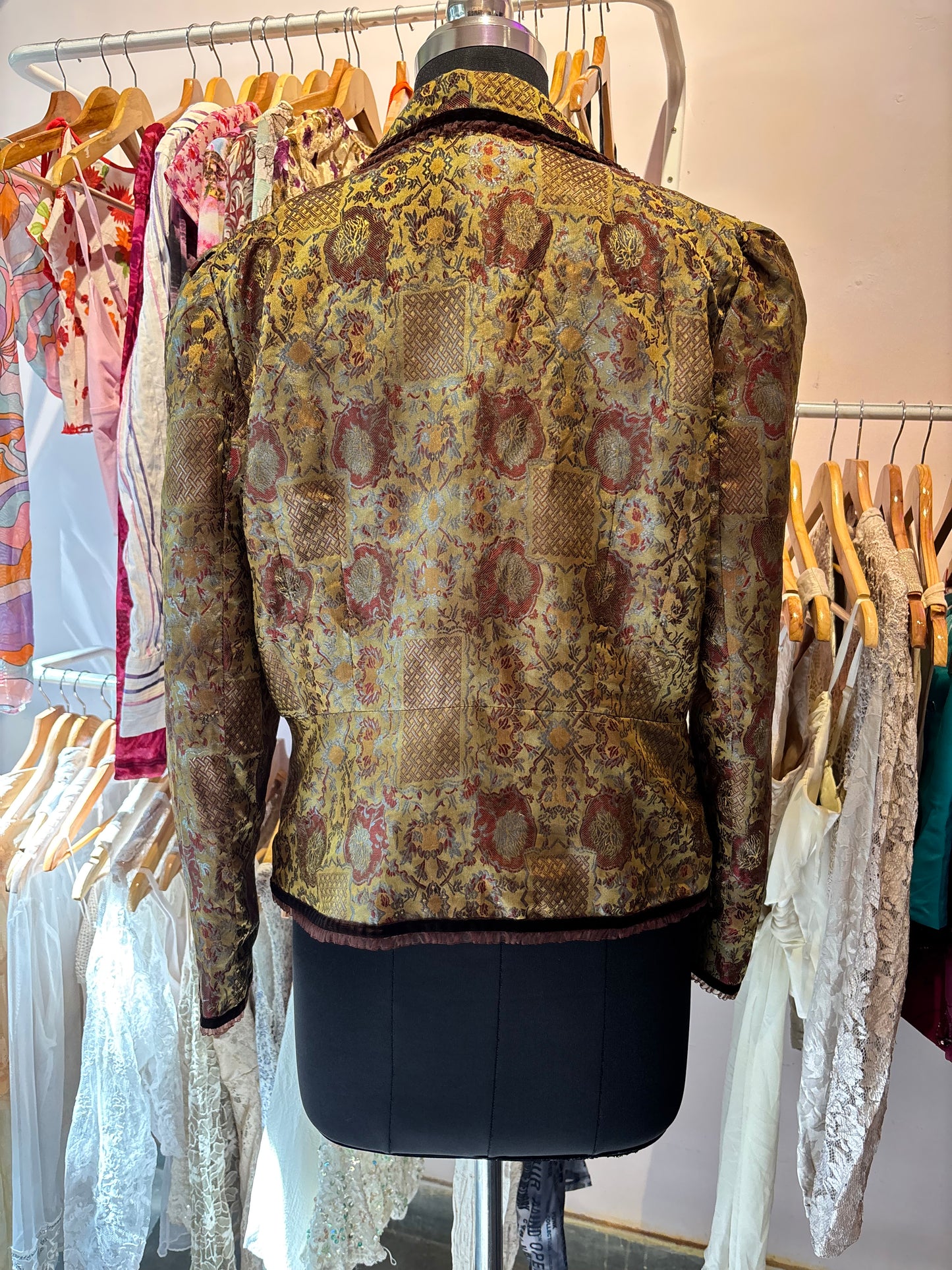 Artsy silk jacket