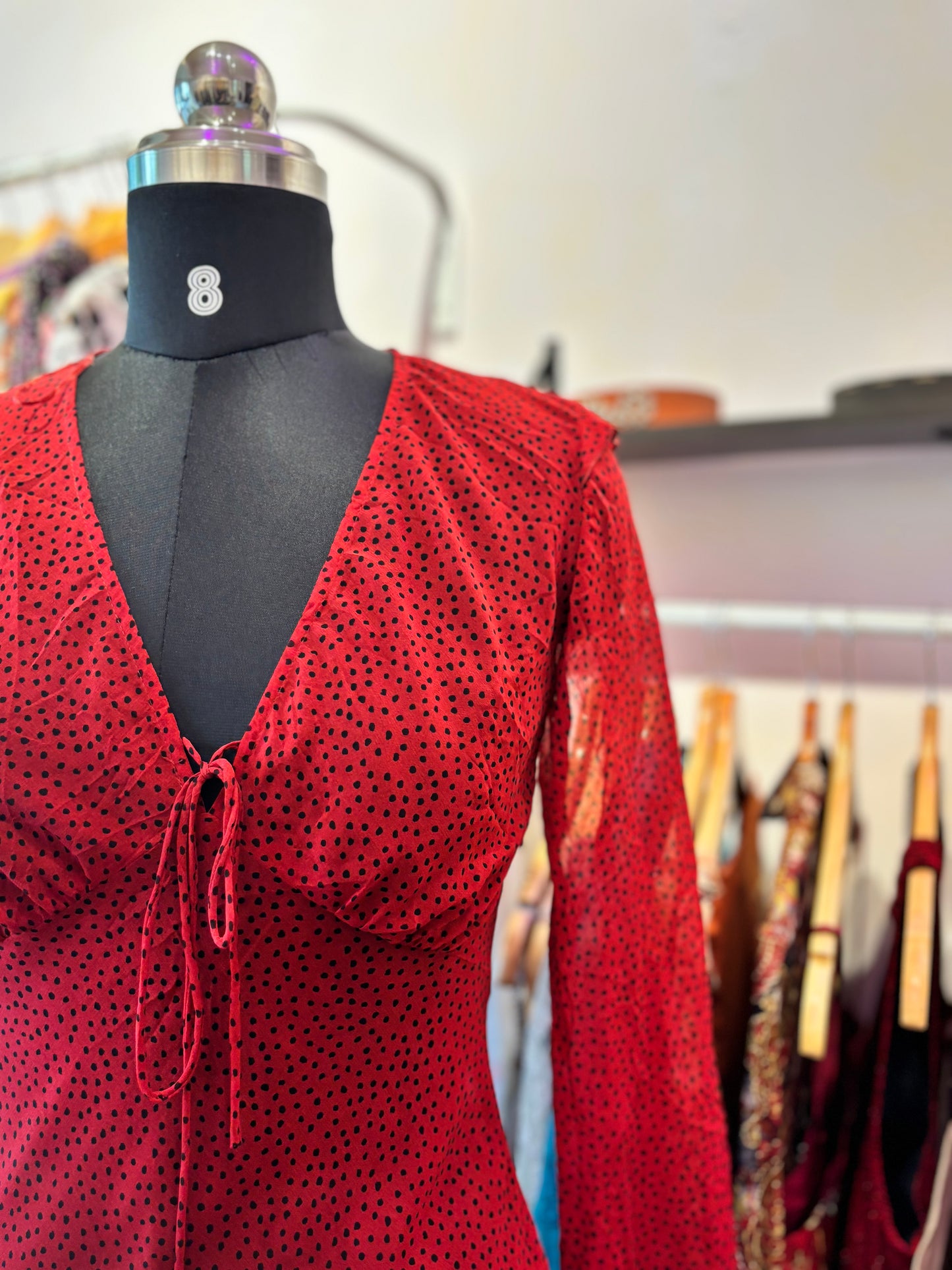 MNG polka dress