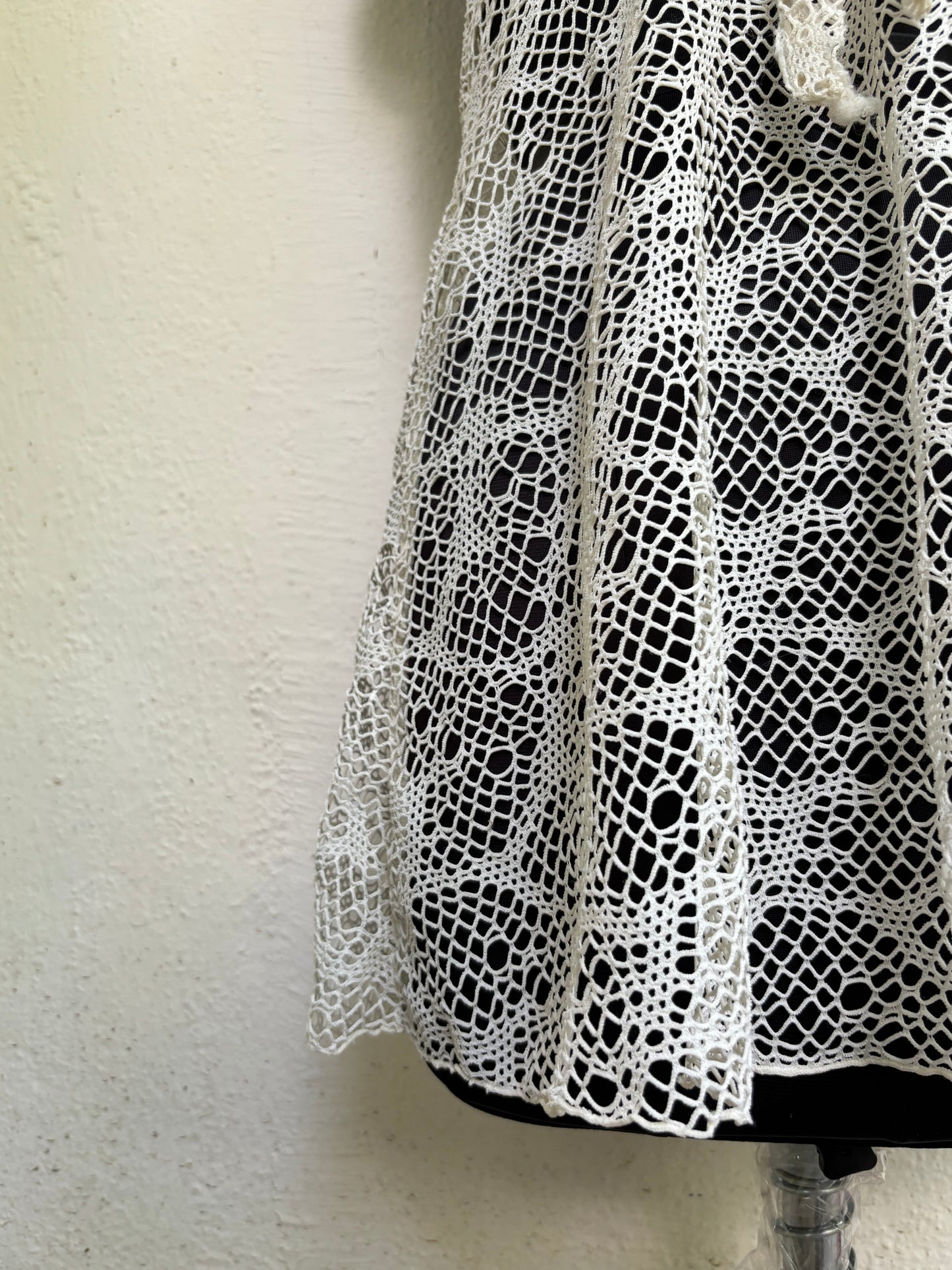 Net halter neck dress