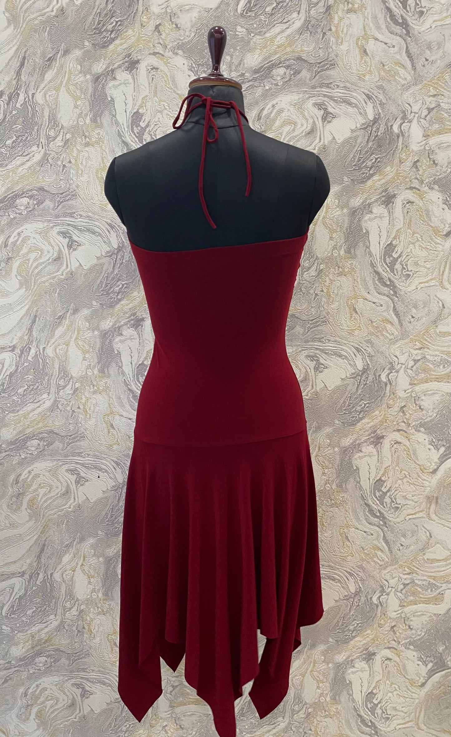 Vintage red halter neck