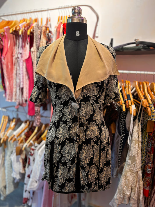 Sailor collar baroque top