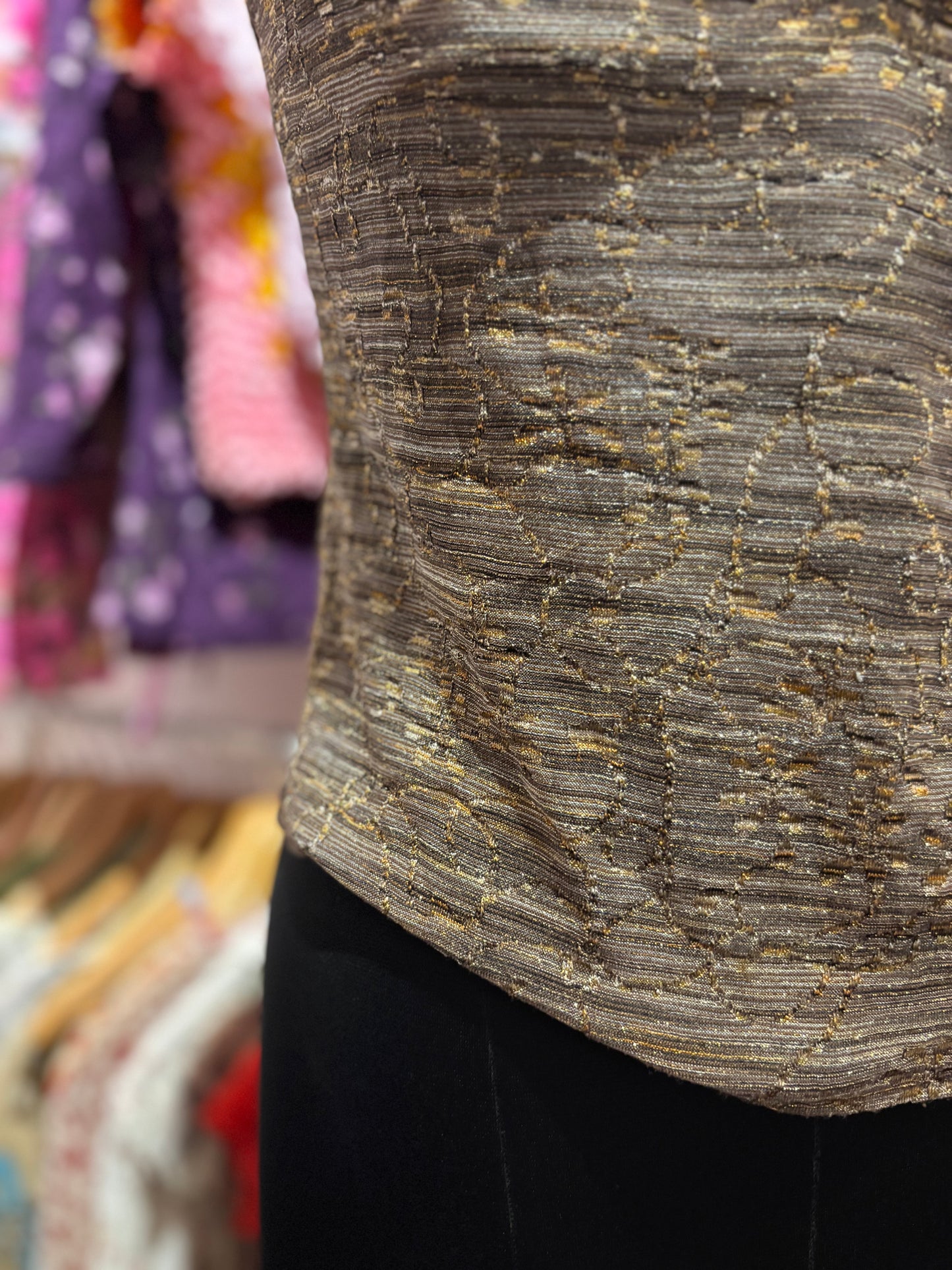 Brown gold shimmer cami