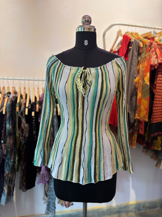 Pleated vintage top