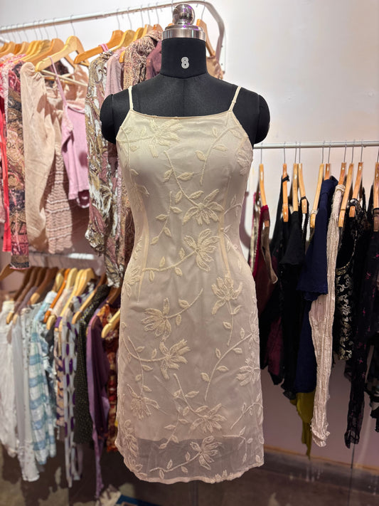 White embroidered dress