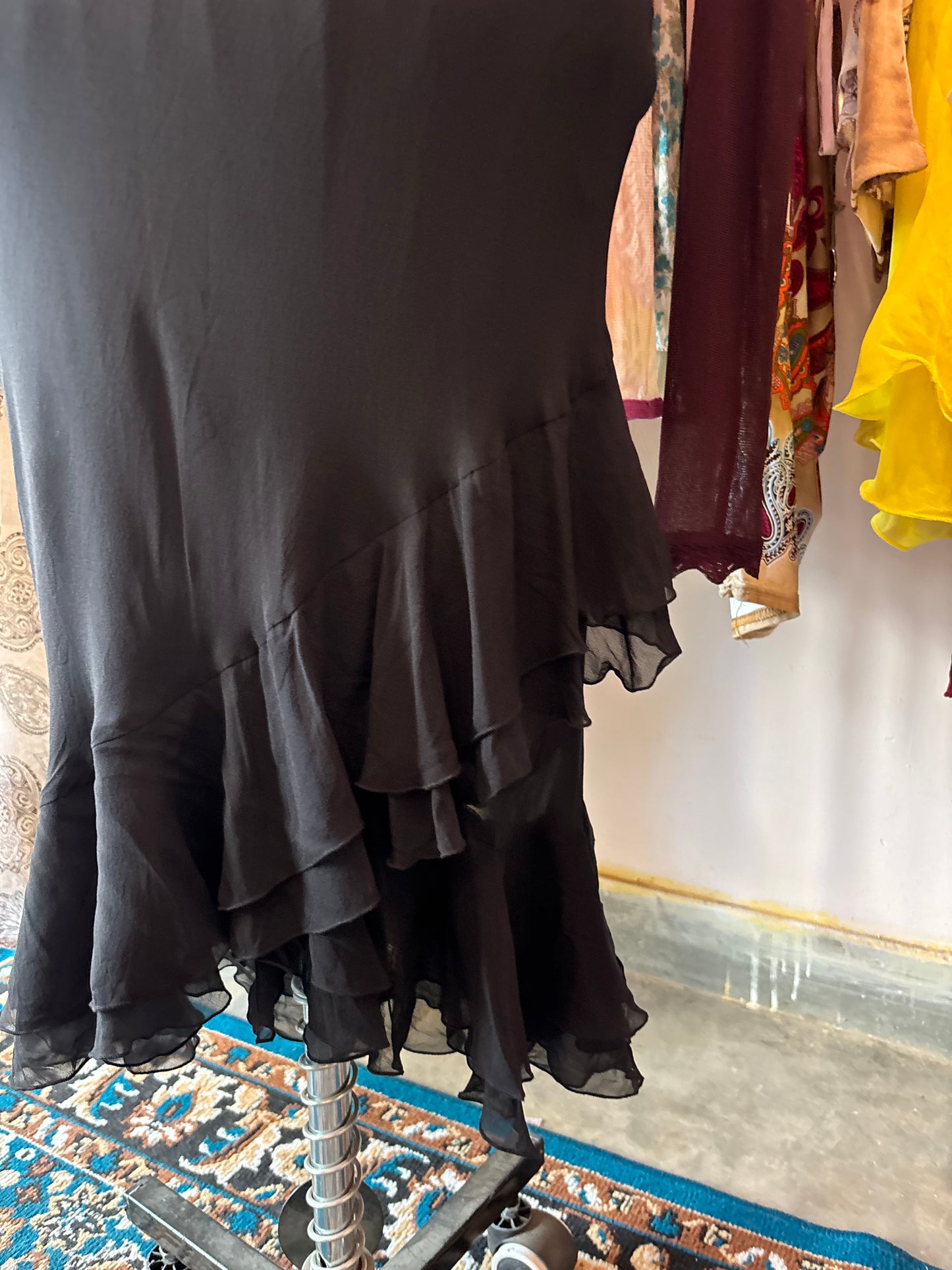 Timeless black chiffon dress