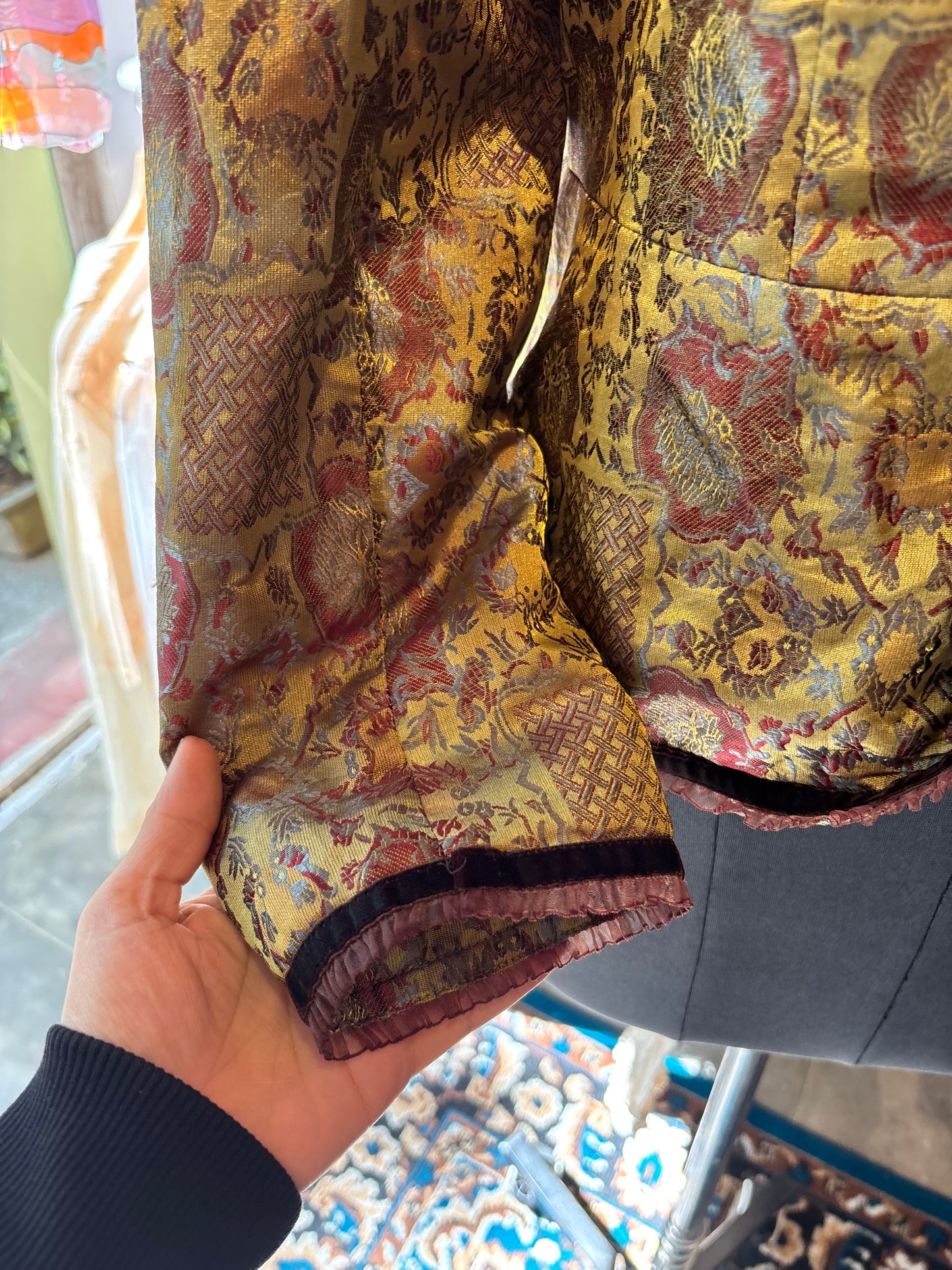 Artsy silk jacket