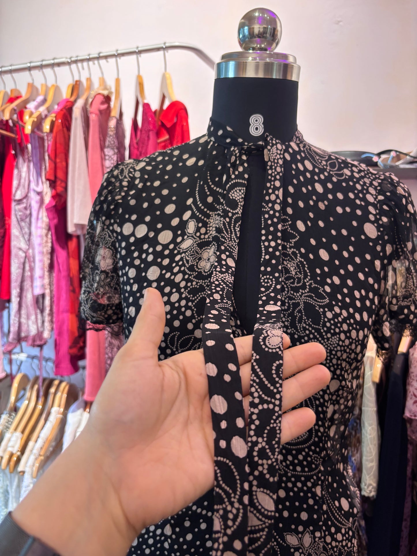 Baroque silk blouse