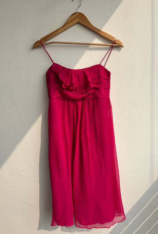 Pink silk dress❤️
