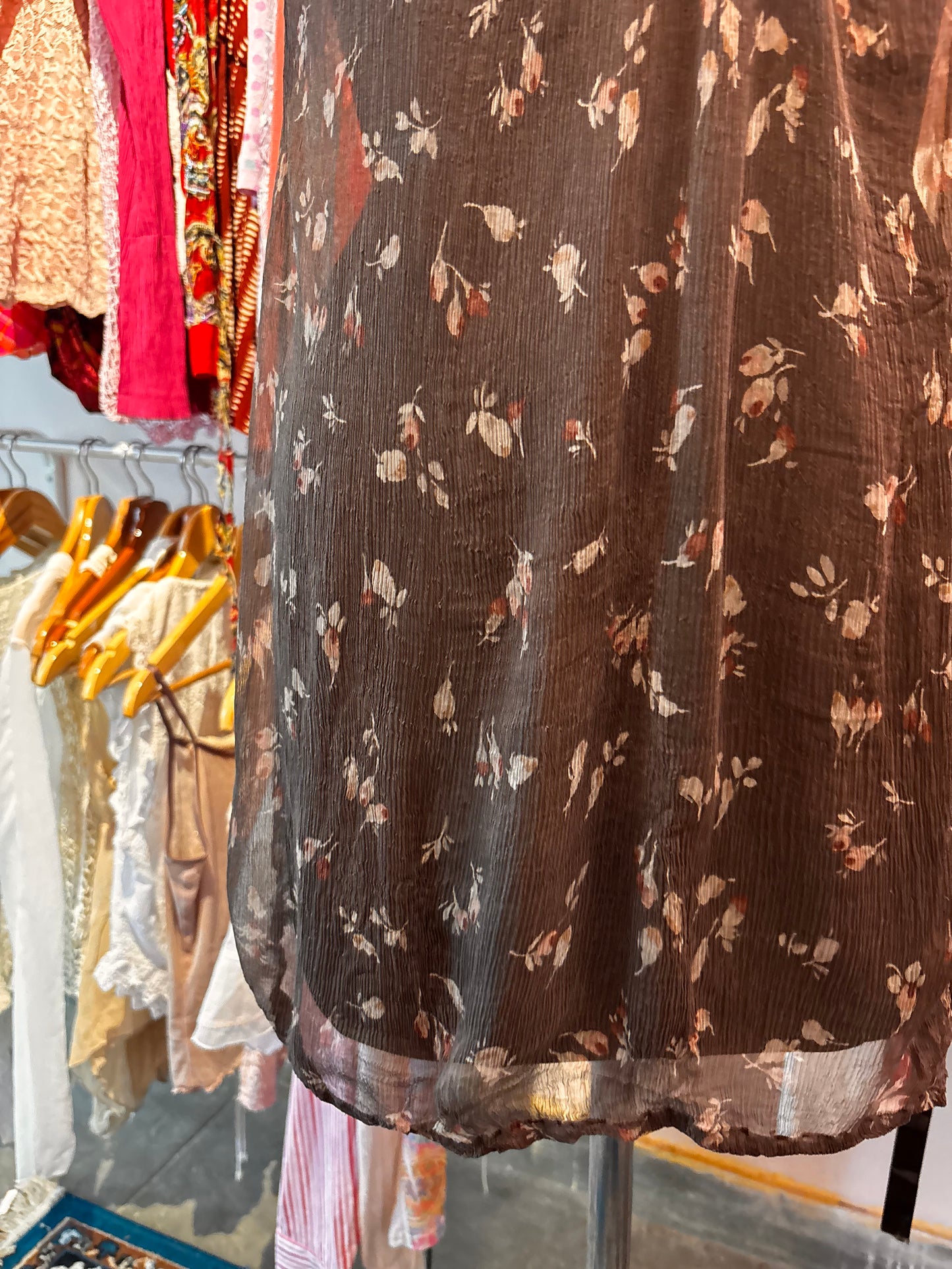 Autumnal silk dress
