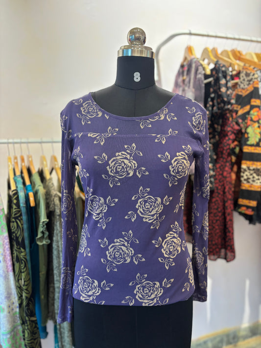 Purple rose top