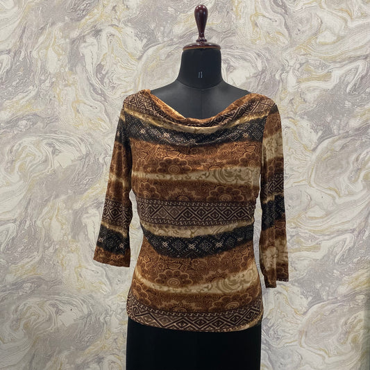 Indie cowl neck top