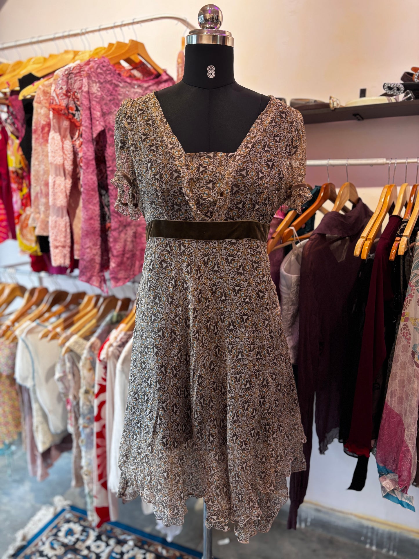 Retro kaleidoscope dress