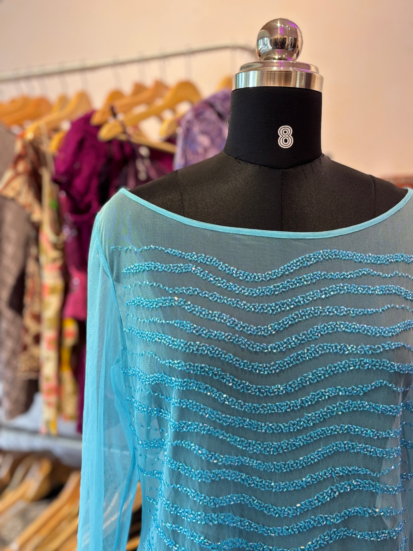 beaded wave top