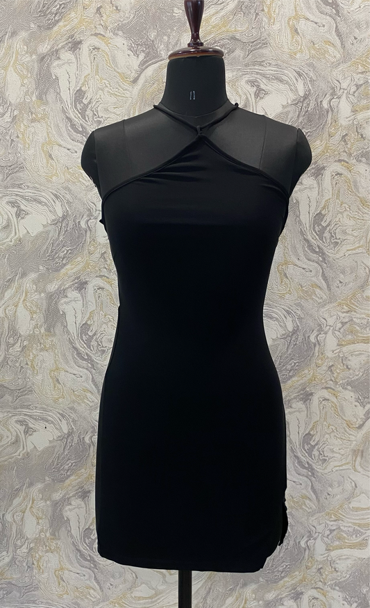 Vintage black bodycon dress