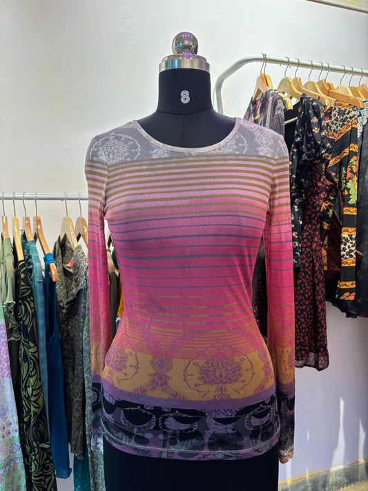 Baroque pastel top