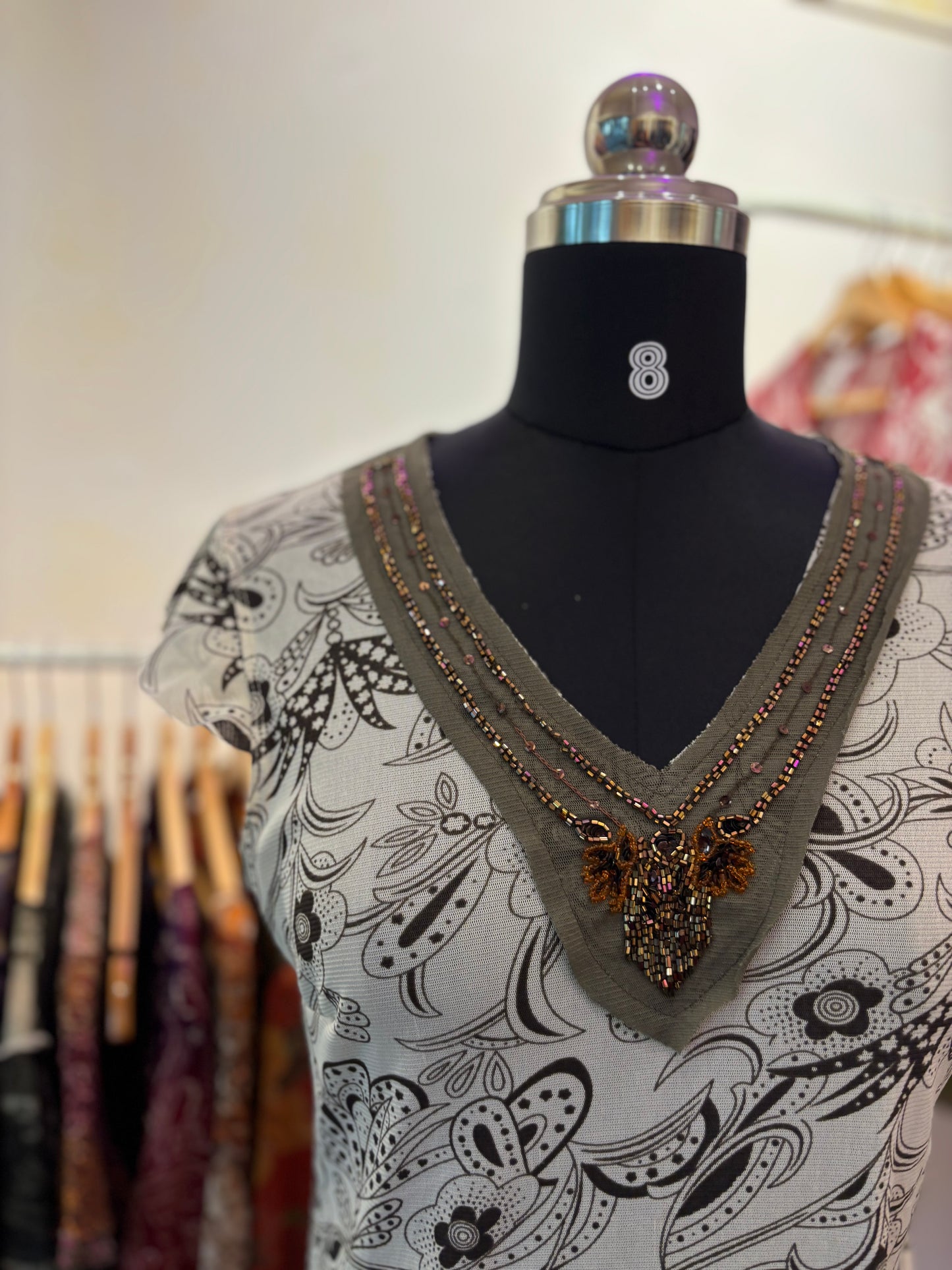 Katdana neckline indie top