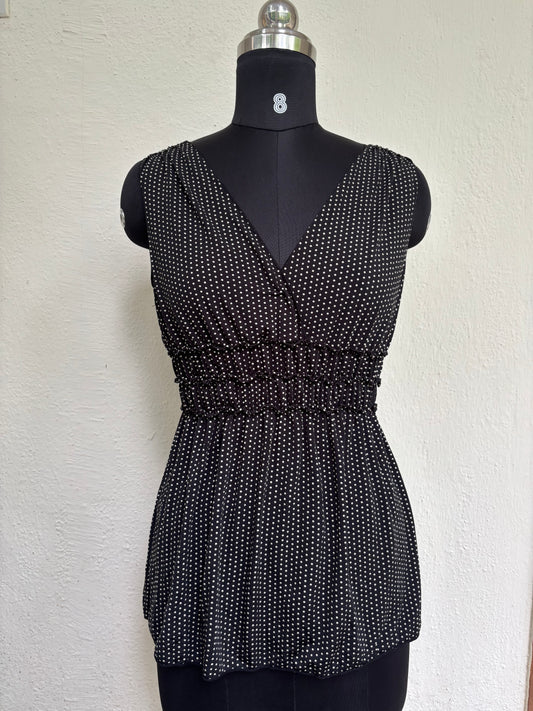 Vintage polka top