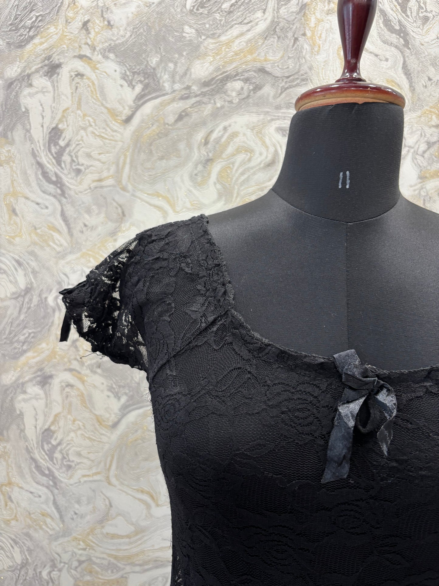 Vintage black lacy dress