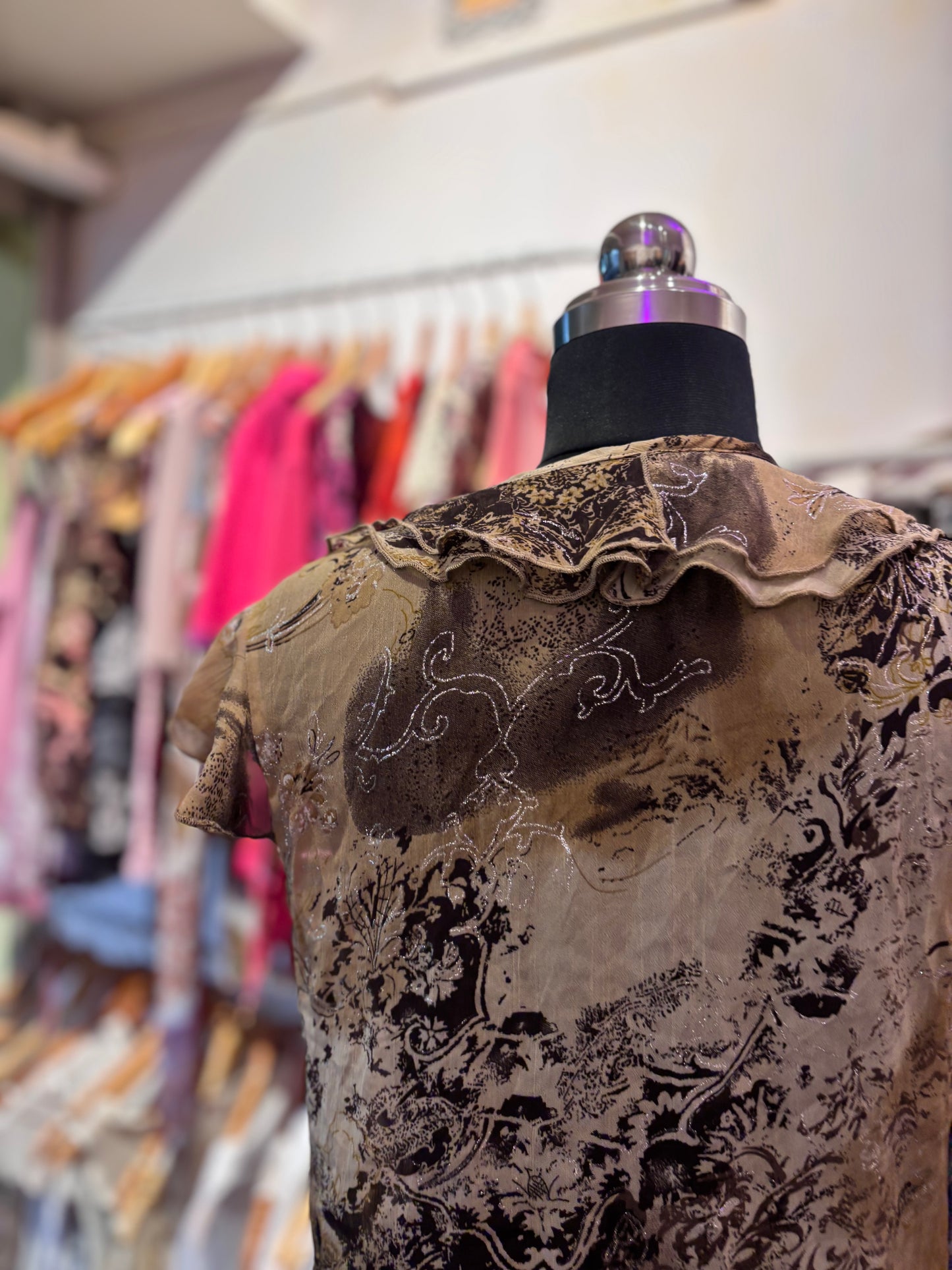Baroque ruffle top