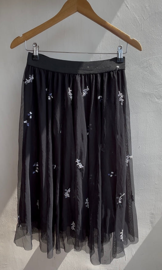 Embroidered goddess skirt
