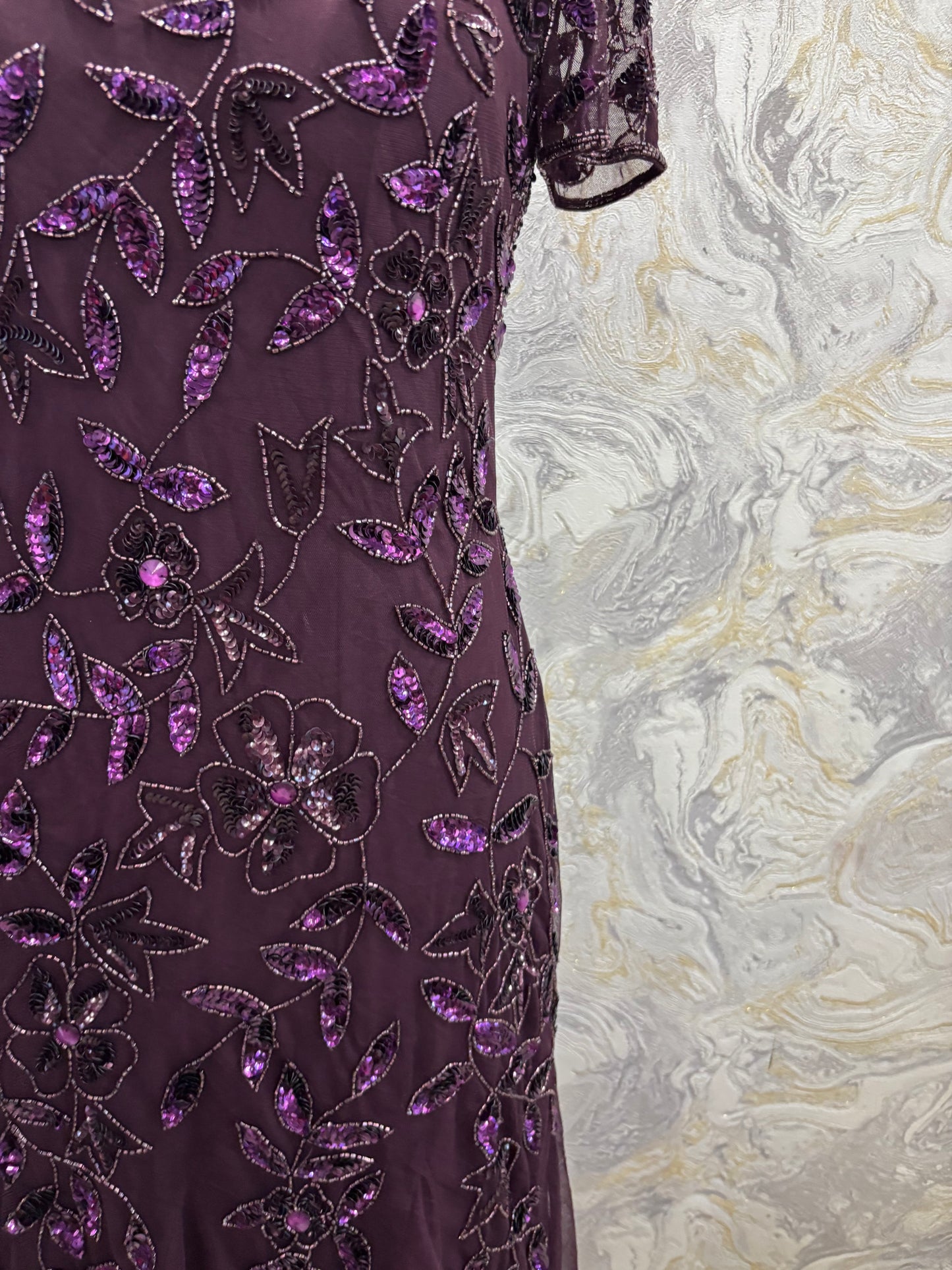 Purple goddess dress