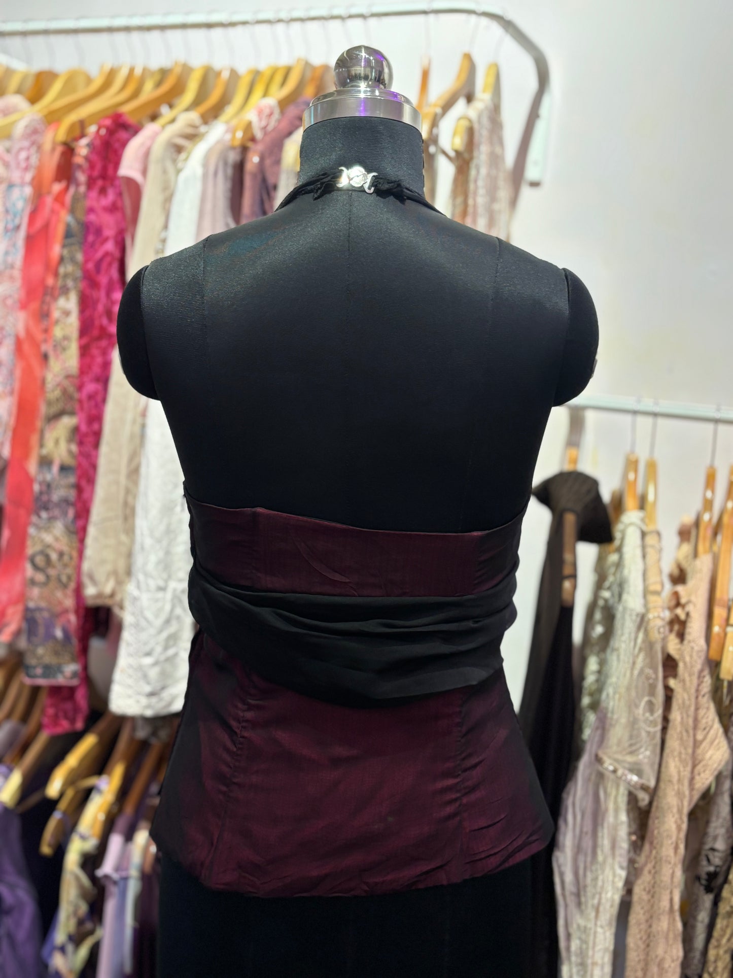 Goddess halter neck corset