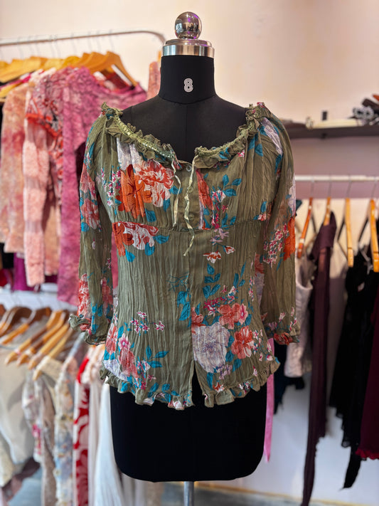 Vintage floral top