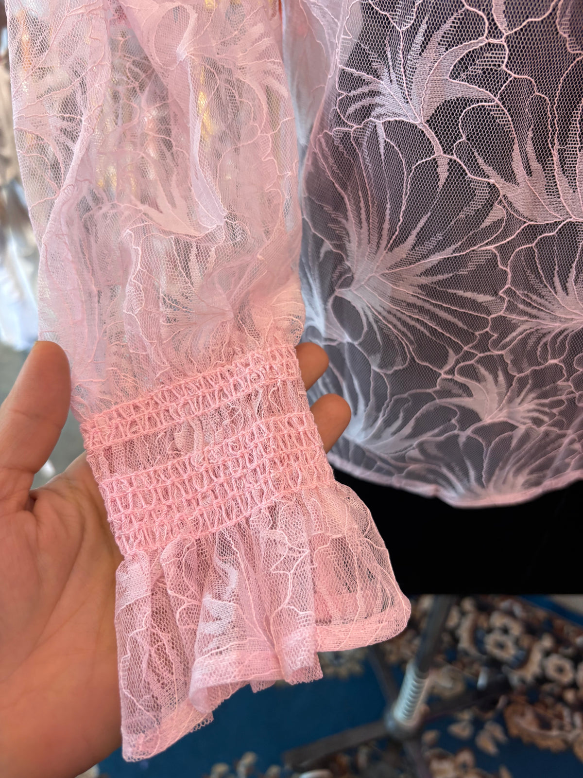 60’s lace bow top