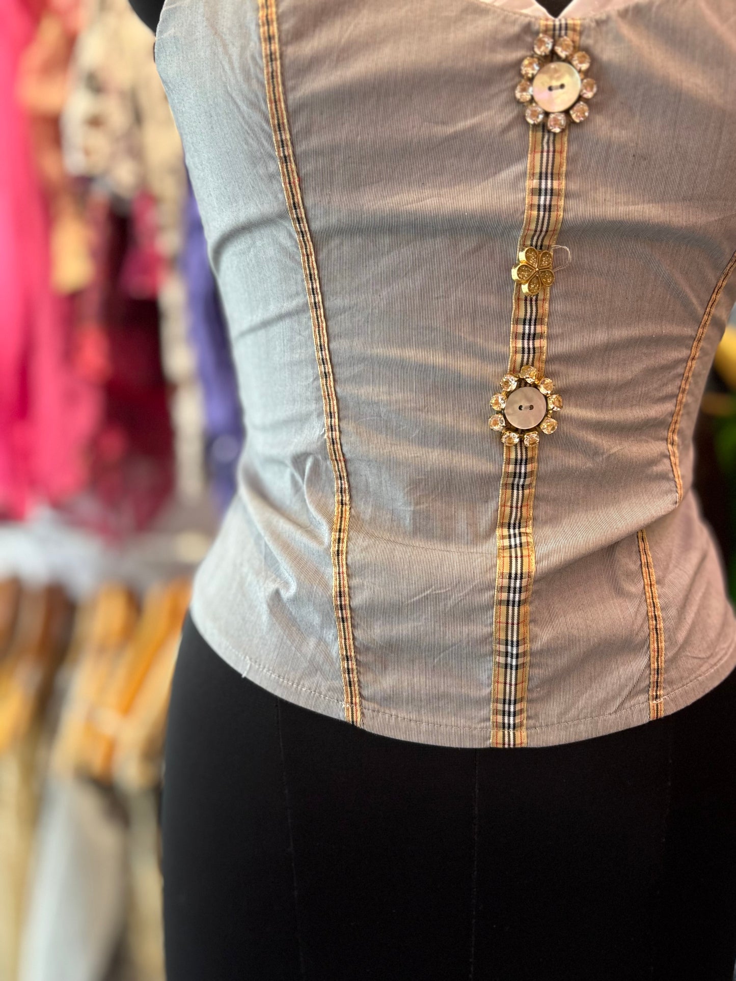 Super vintage studded corset
