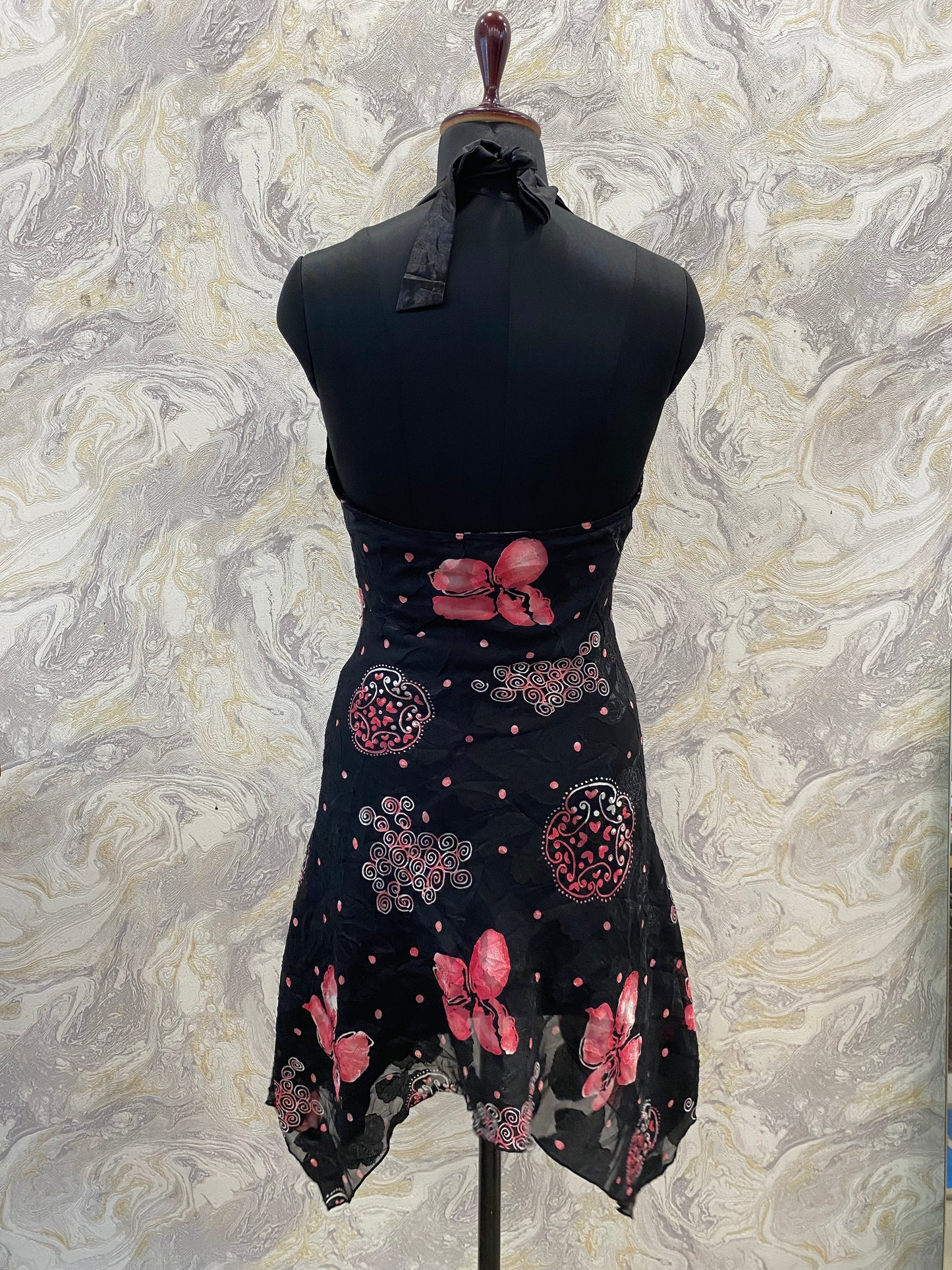 Floral halter neck dress