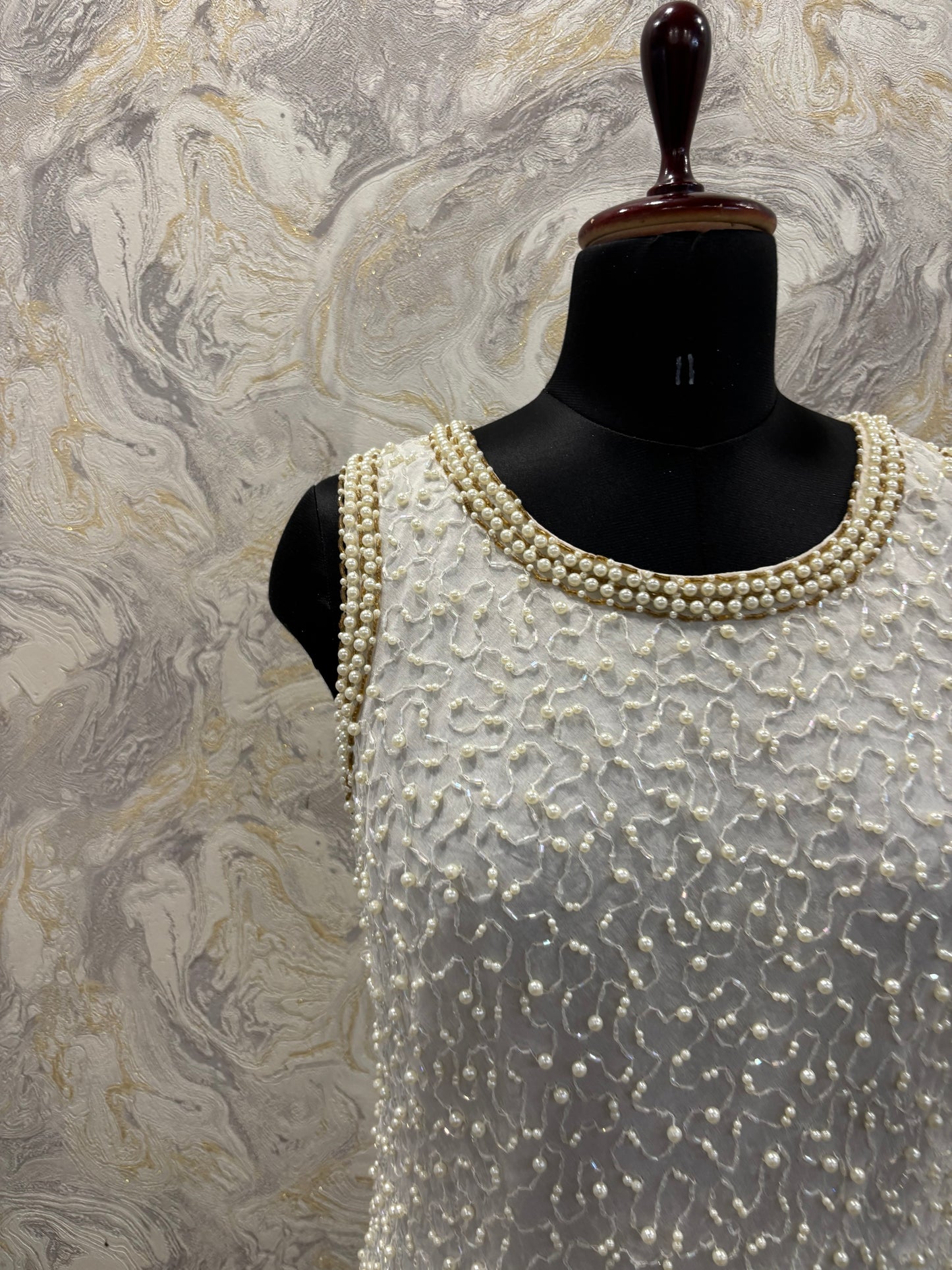 Diana pearl top