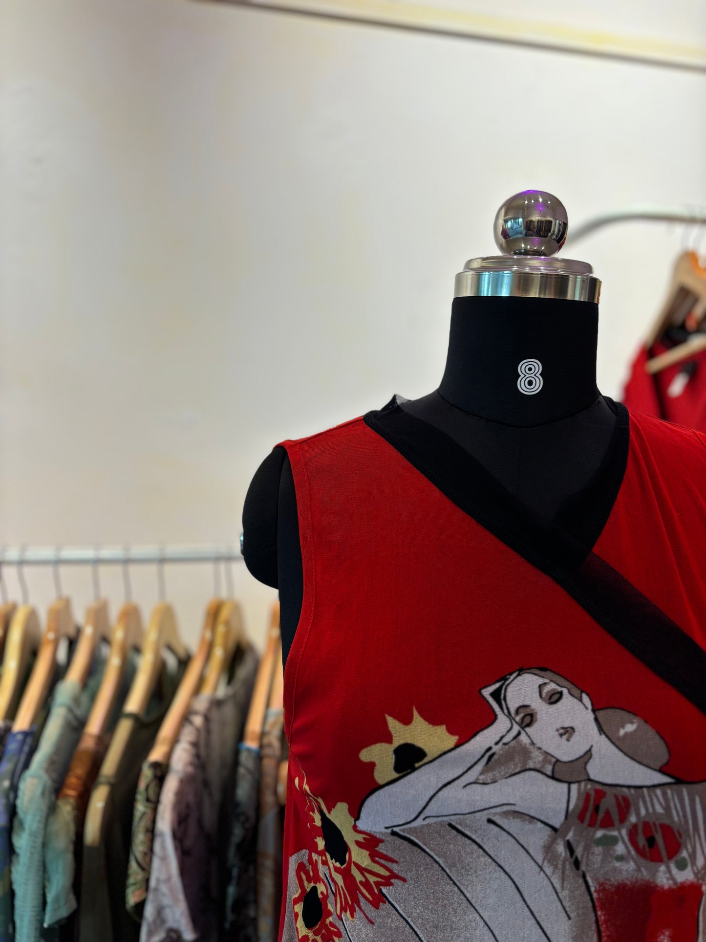 Red lady top