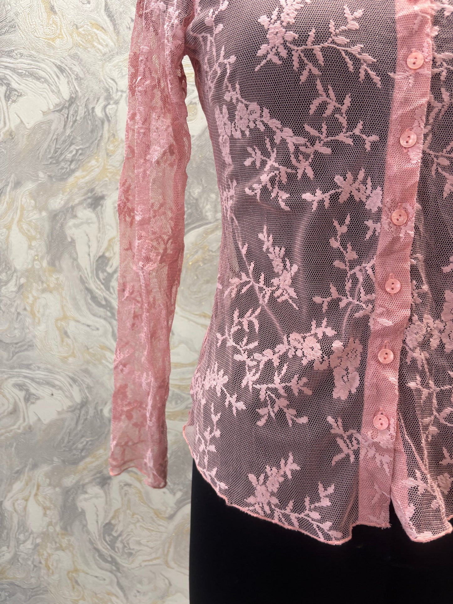 Pink lacy shirt